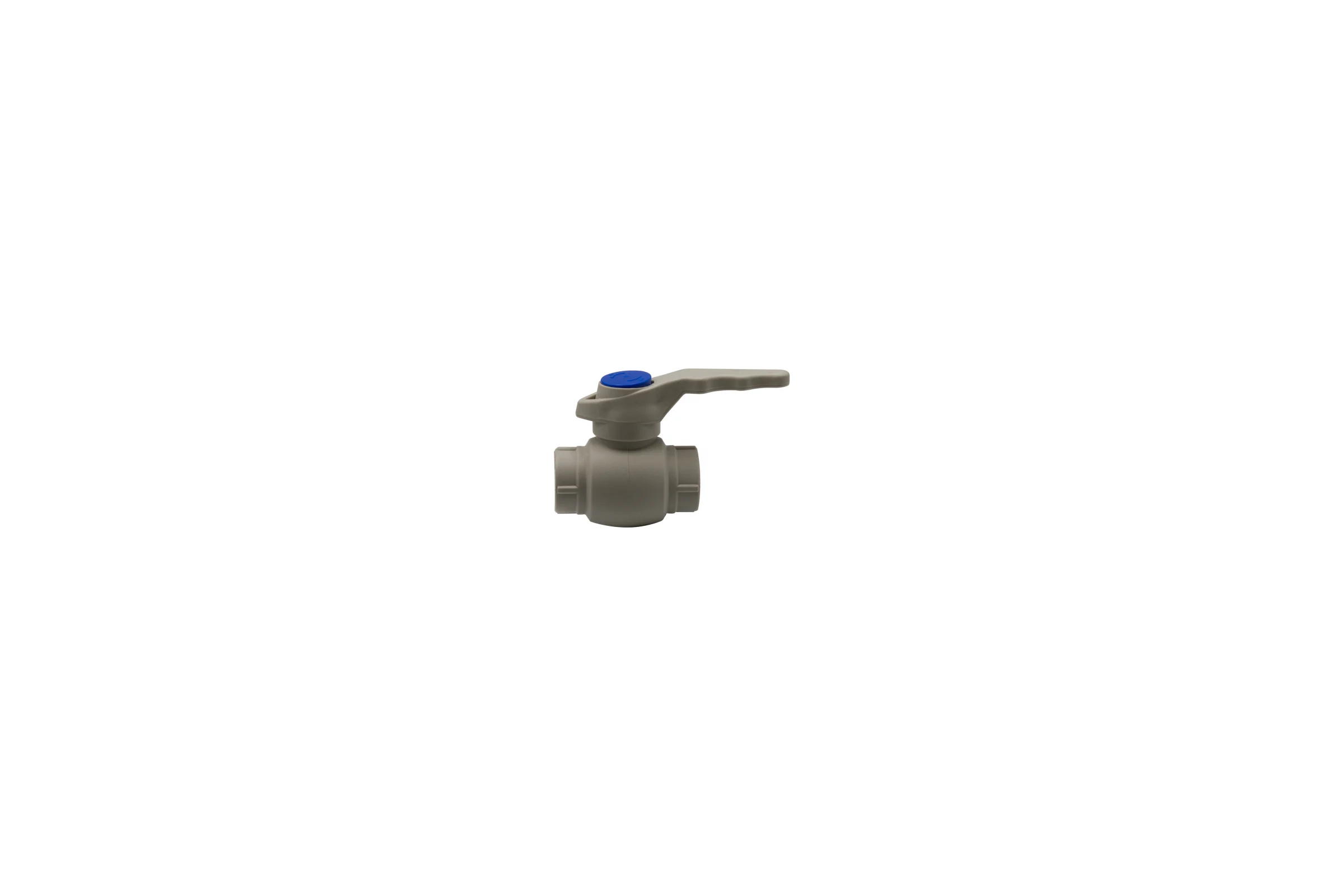 Шаровой кран VRT 20, ручка, PP-R EVER plast, серый 538457