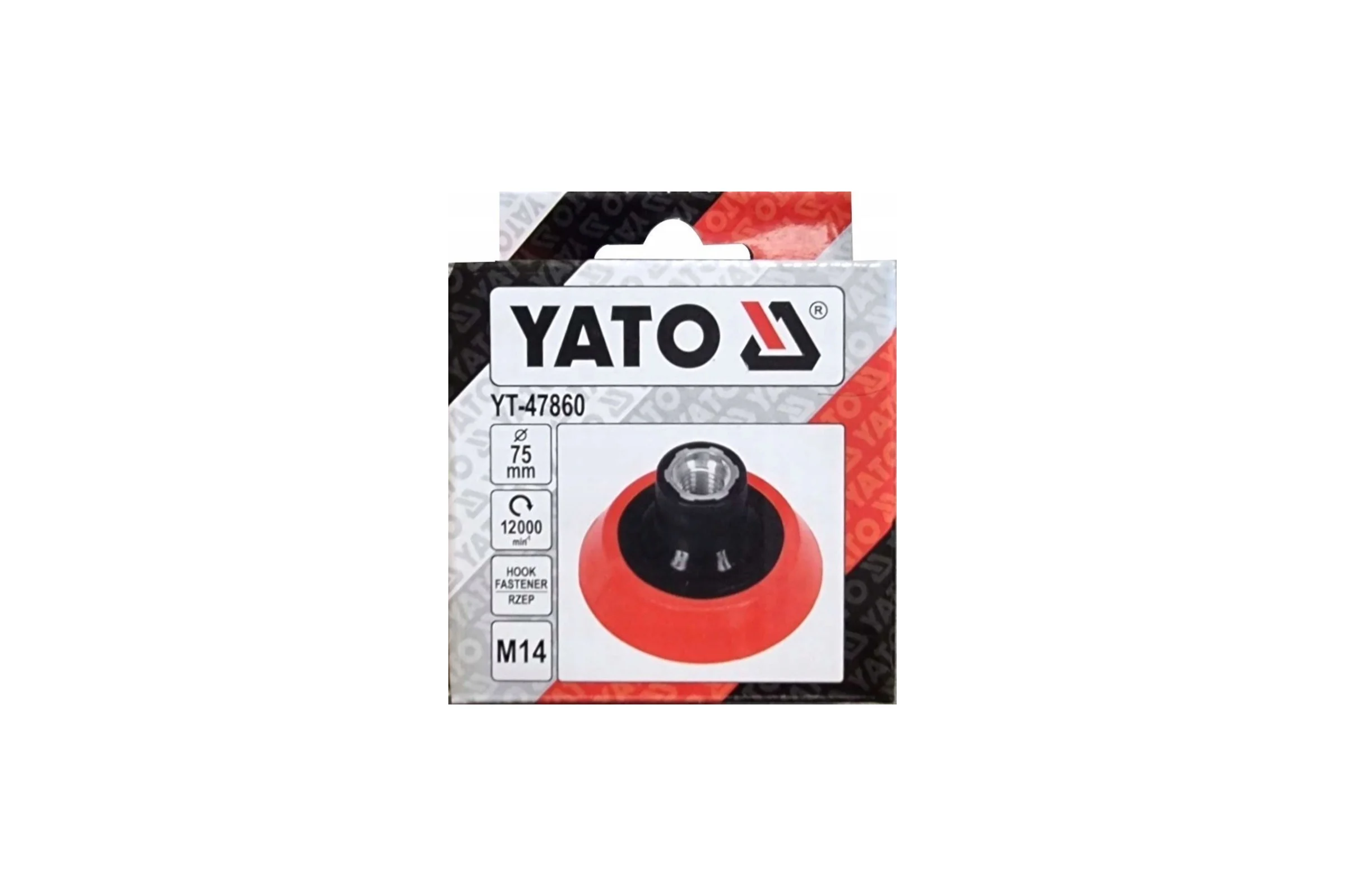 Диск шлифовальный с липучкой 75 мм, М14 YATO YT-47860