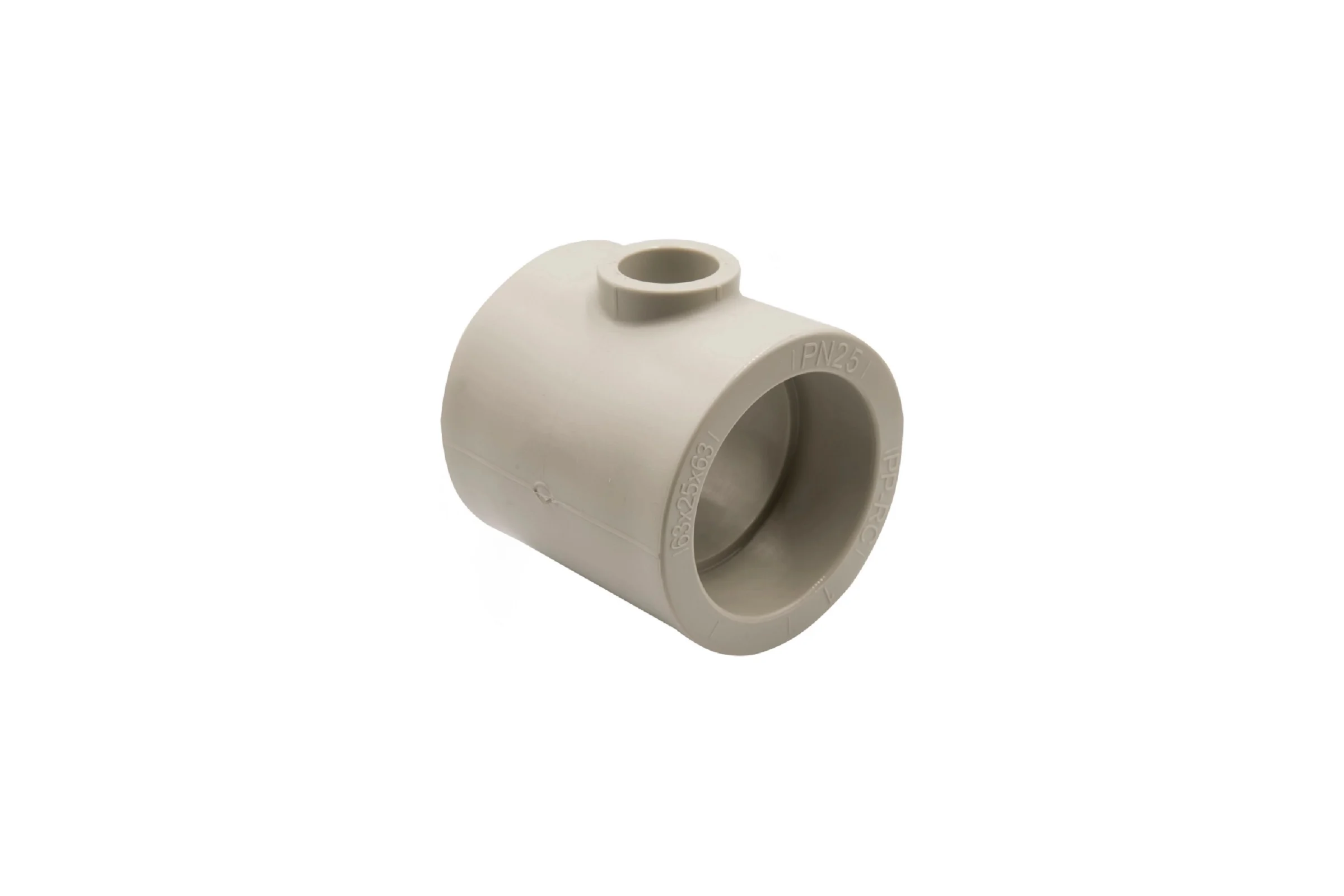 Переходной тройник VRT 63х25х63 EVER plast, серый, Россия 538406