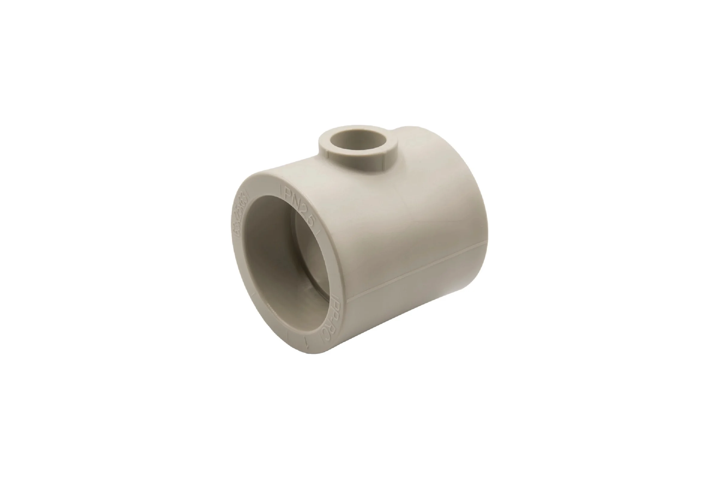 Переходной тройник VRT 63х25х63 EVER plast, серый, Россия 538406