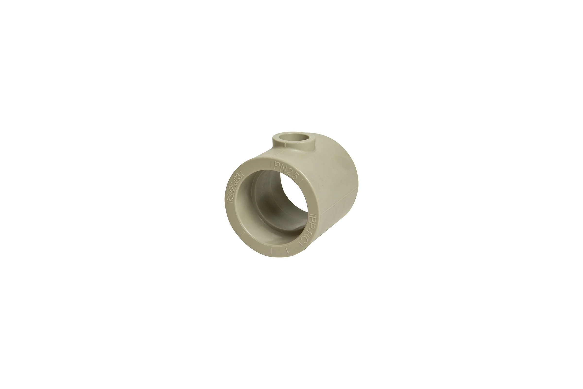 Переходной тройник VRT 63х25х63 EVER plast, серый, Россия 538406