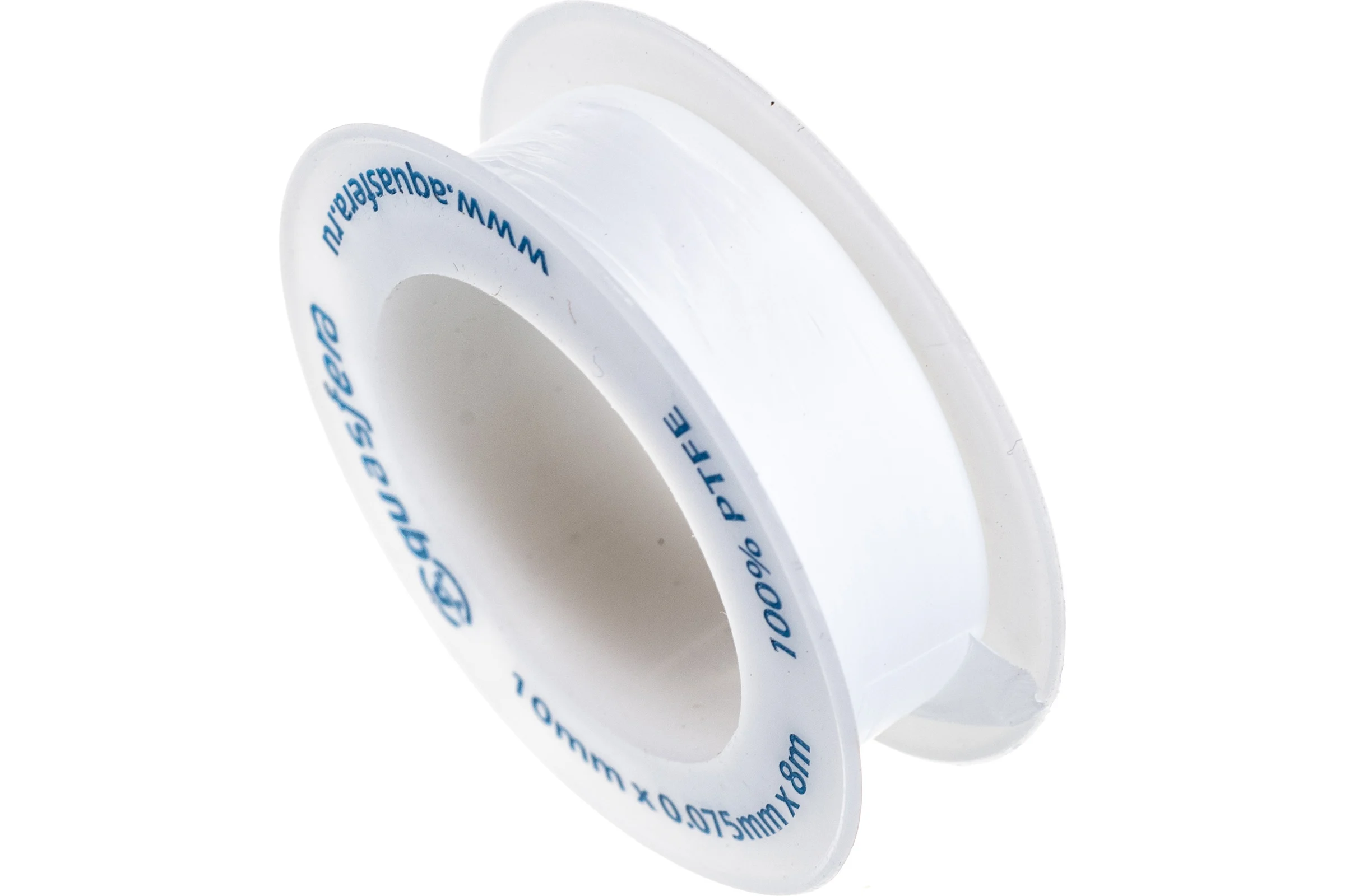 Лента Aquasfera ФУМ катушка 10мм х 0,075мм х 8м PTFE вода 6020 6020-01 008-0543