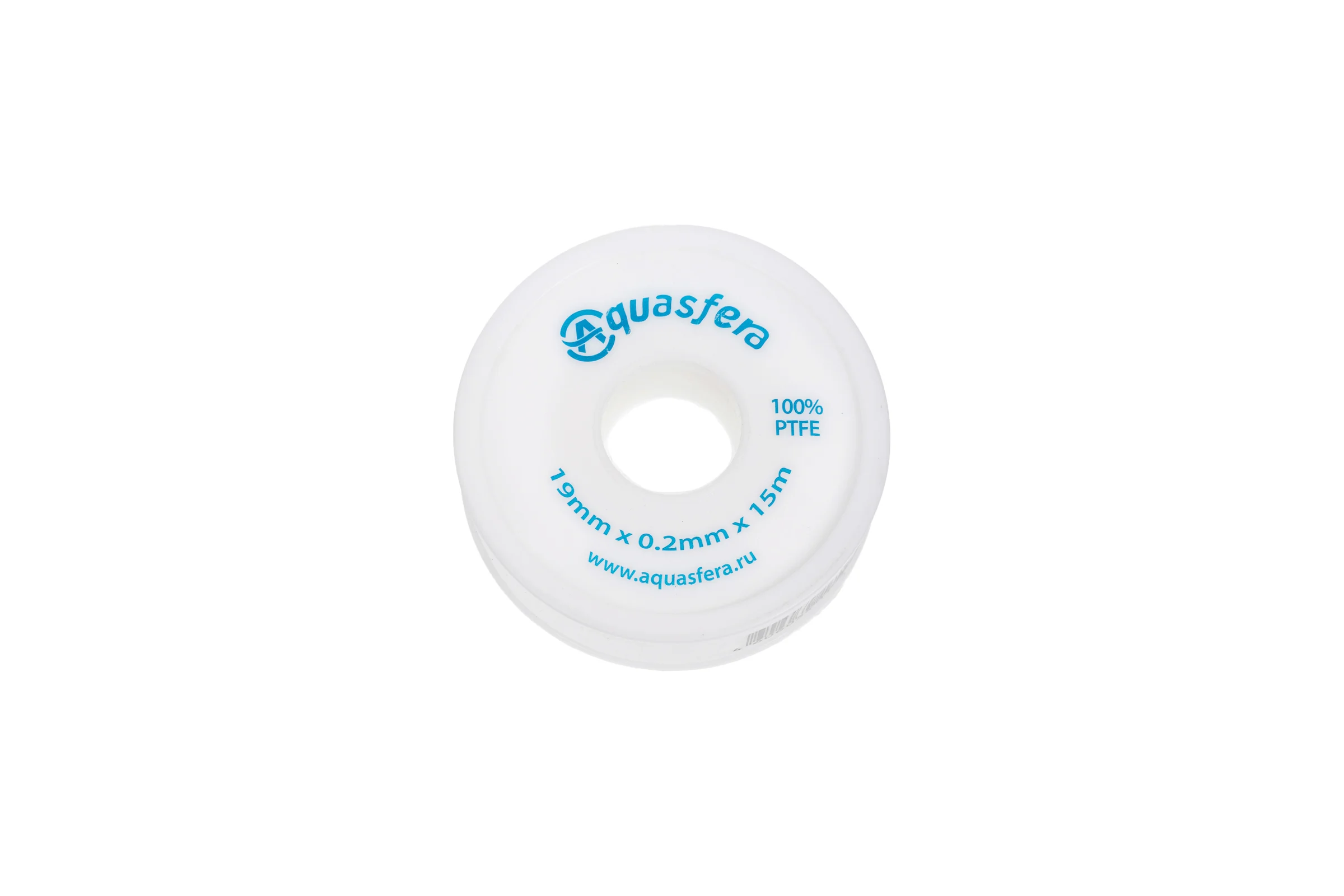Лента Aquasfera ФУМ катушка 19мм х 0,2мм х 15м PTFE вода 6020 6020-04 008-0548