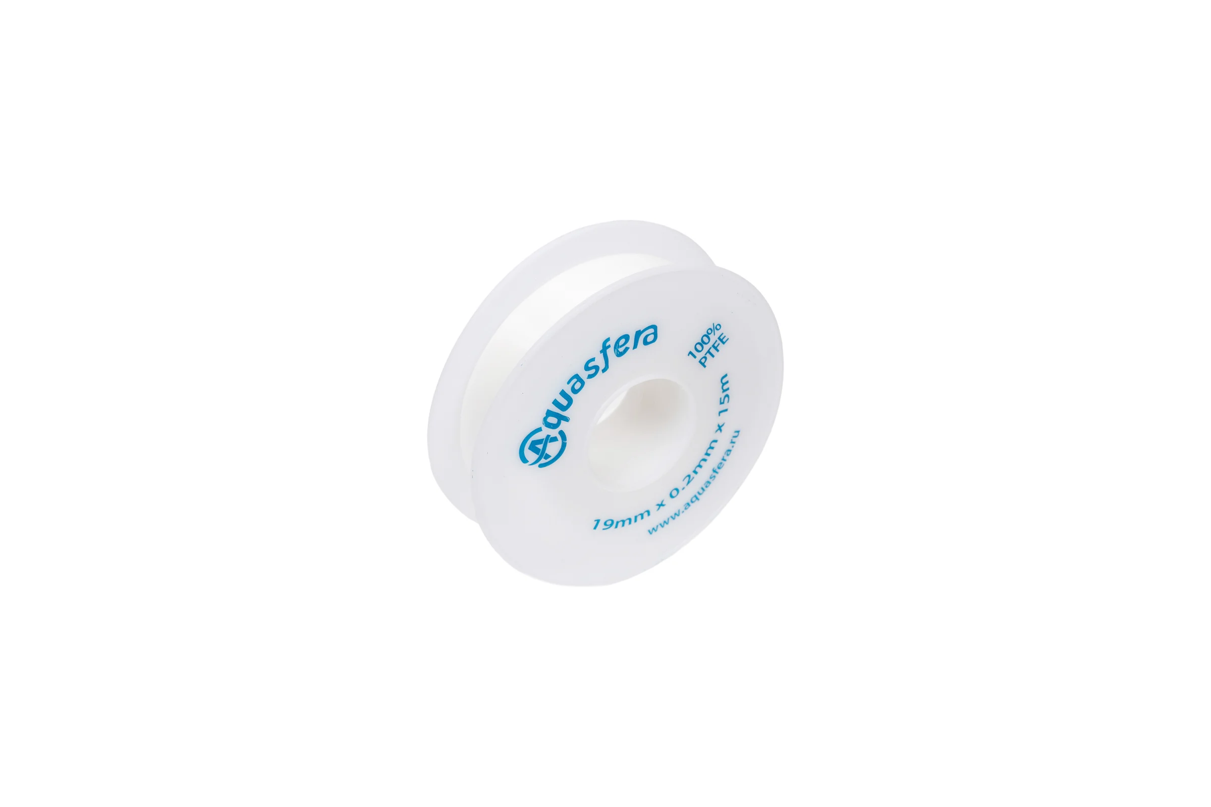 Лента Aquasfera ФУМ катушка 19мм х 0,2мм х 15м PTFE вода 6020 6020-04 008-0548