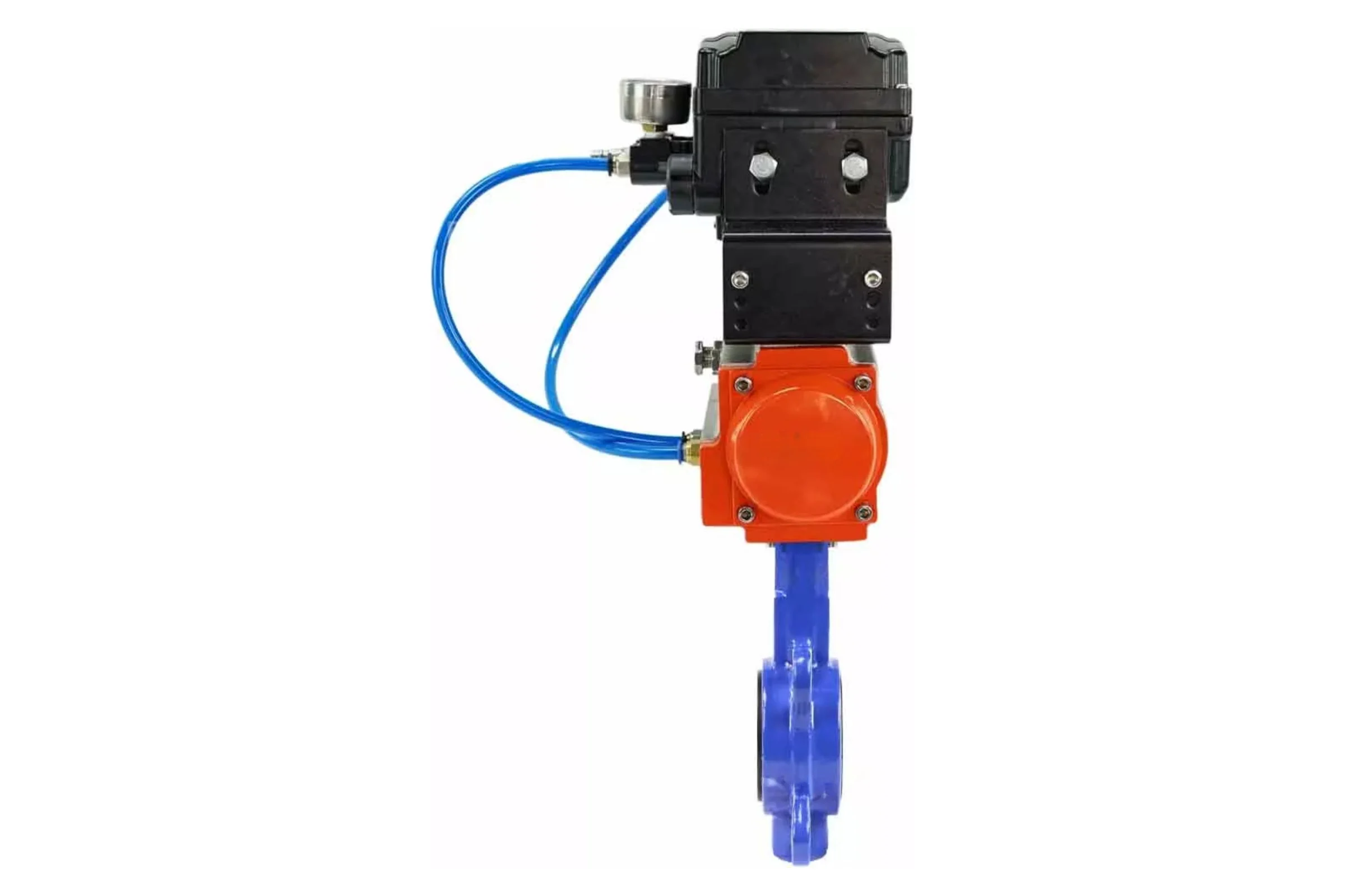 Затвор DN.ru GGG50-316L-EPDM Ду40 Ру16 с пневмоприводом, пневмопозиционером D050-09958