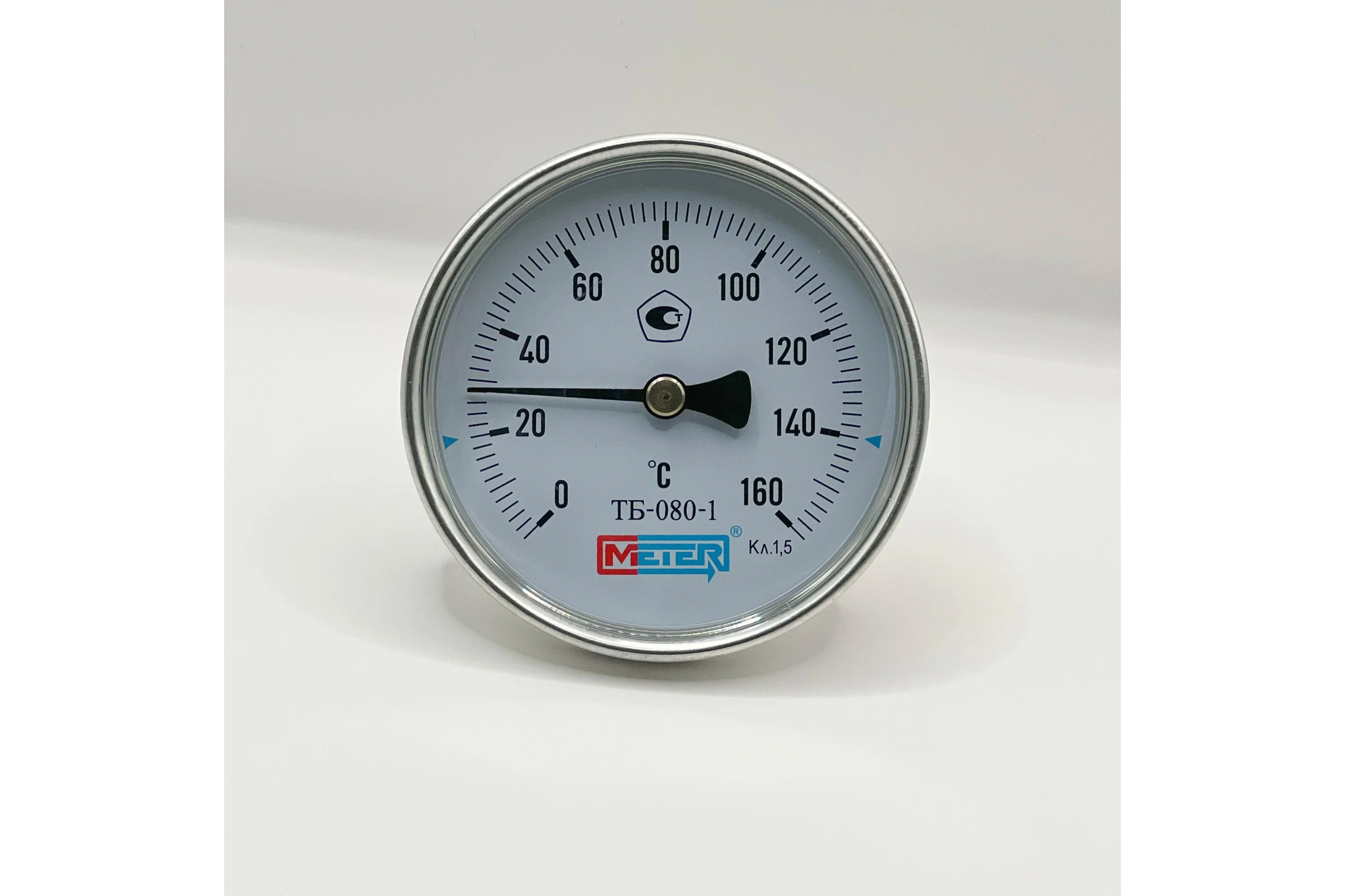 Термометр МЕТЕР ТБ-080-1 T=0..160 С L=40мм кл.1.5, с латун.гильзой G1/2 2919