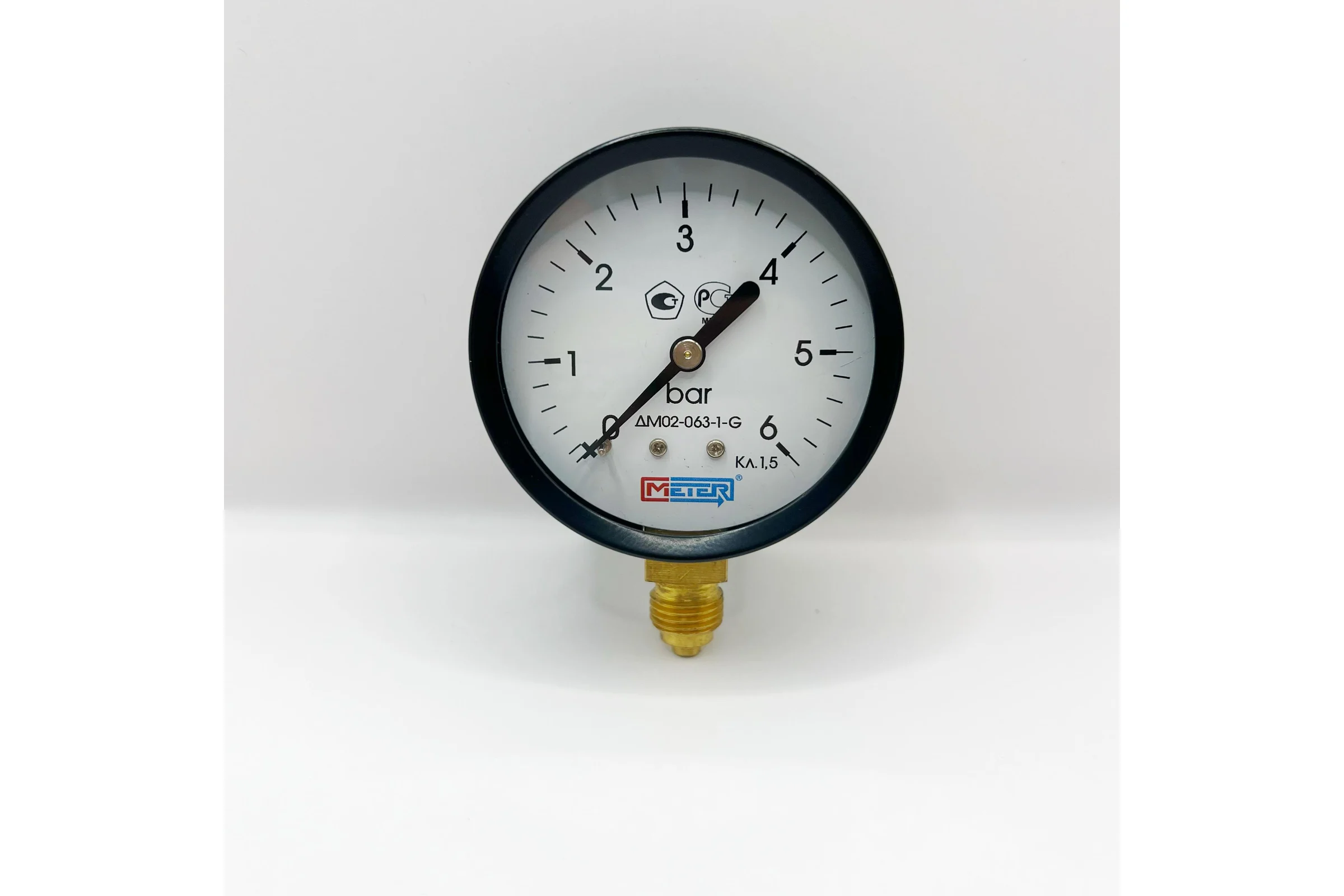 Манометр МЕТЕР ДМ 02-063-1-G Р=0..6 бар G1/4 кл.1,5 634