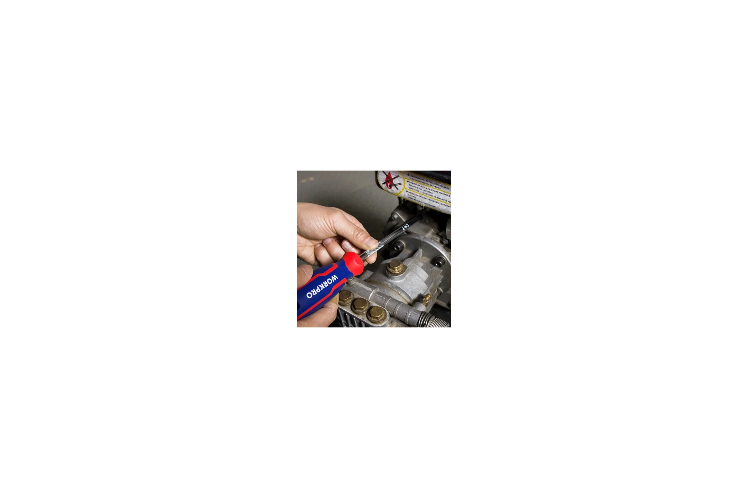 Отвертка с магнитным наконечником WORKPRO SL 4x100мм CR-V WP221014