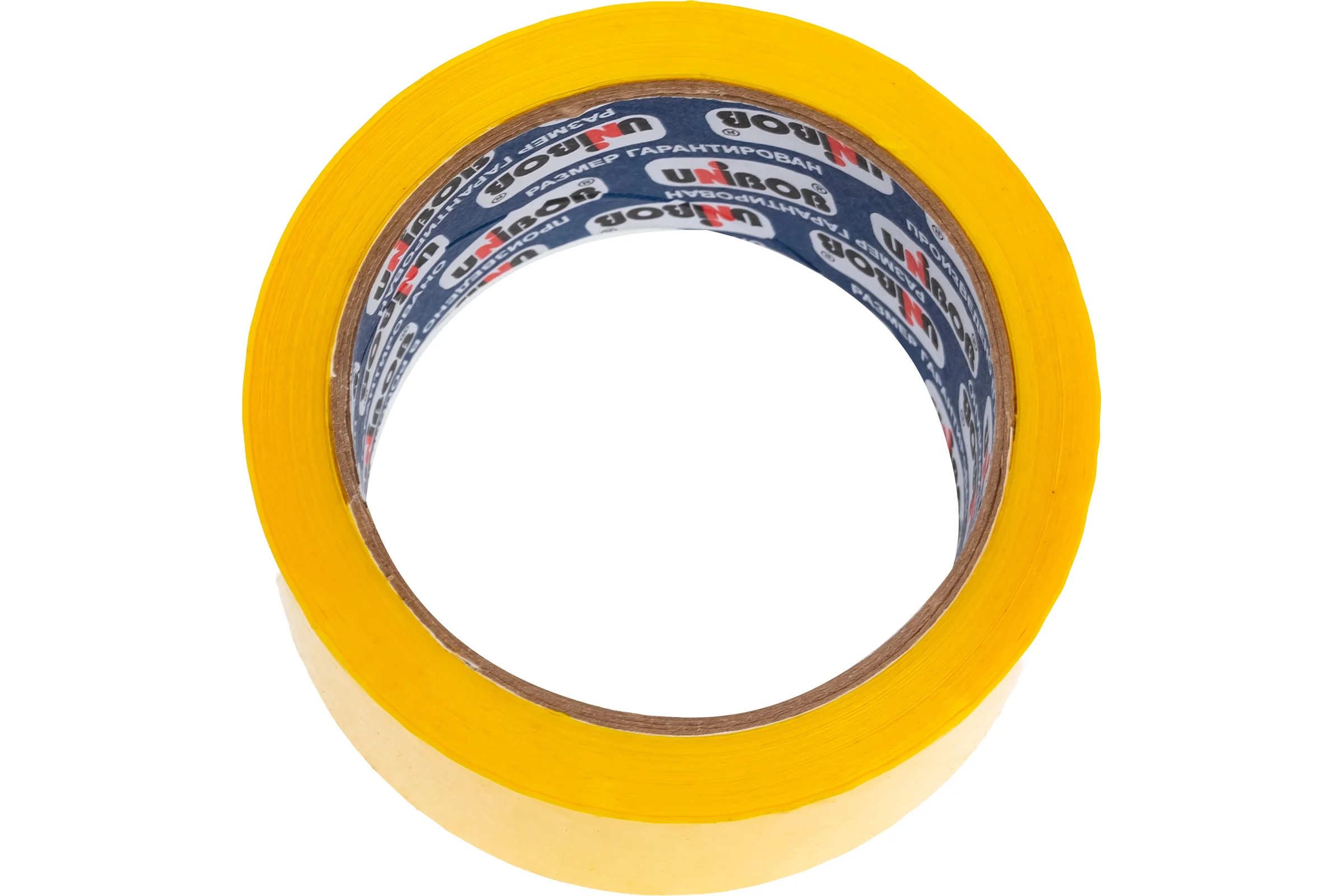 Упаковочная клейкая лента UNIBOB 600 желтая 48 мм х 66 м 214931