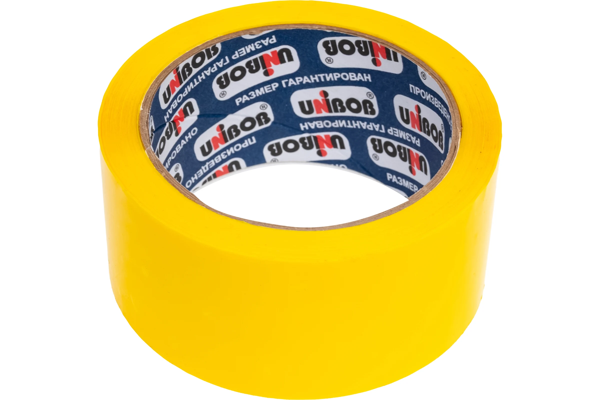 Упаковочная клейкая лента UNIBOB 600 желтая 48 мм х 66 м 214931