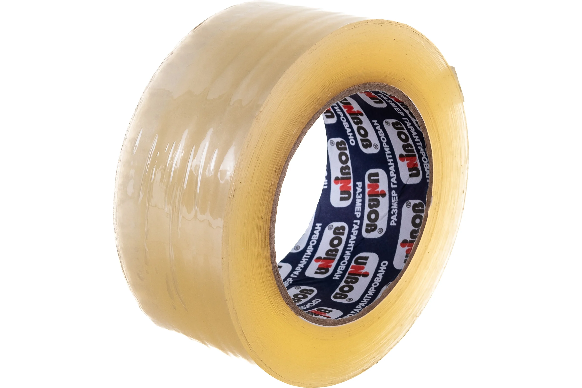 Лента клейкая упаковочная Unibob прозрачная 48 мм х 132 м 600 211727 31247