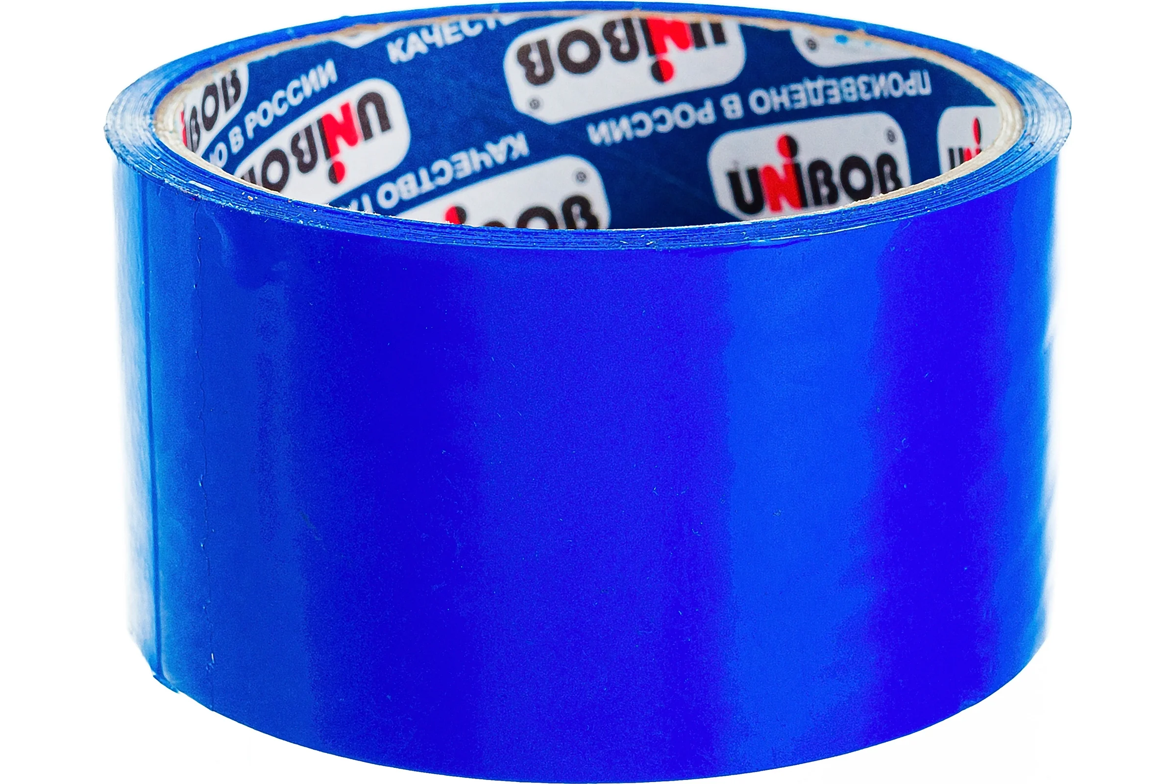 Упаковочная клейкая лента UNIBOB синяя 48 мм х 24 м, 45 мкм 214941