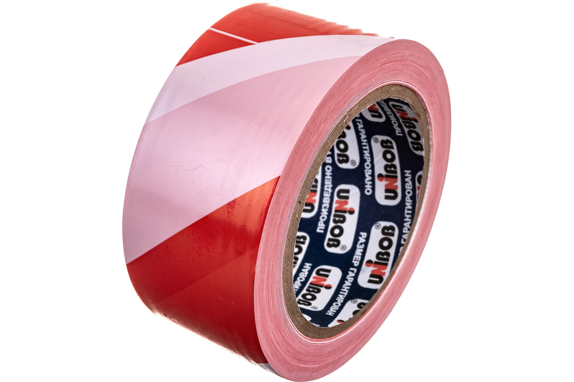 Сигнальная лента UNIBOB бело-красная 50 мм х 150 м 211777