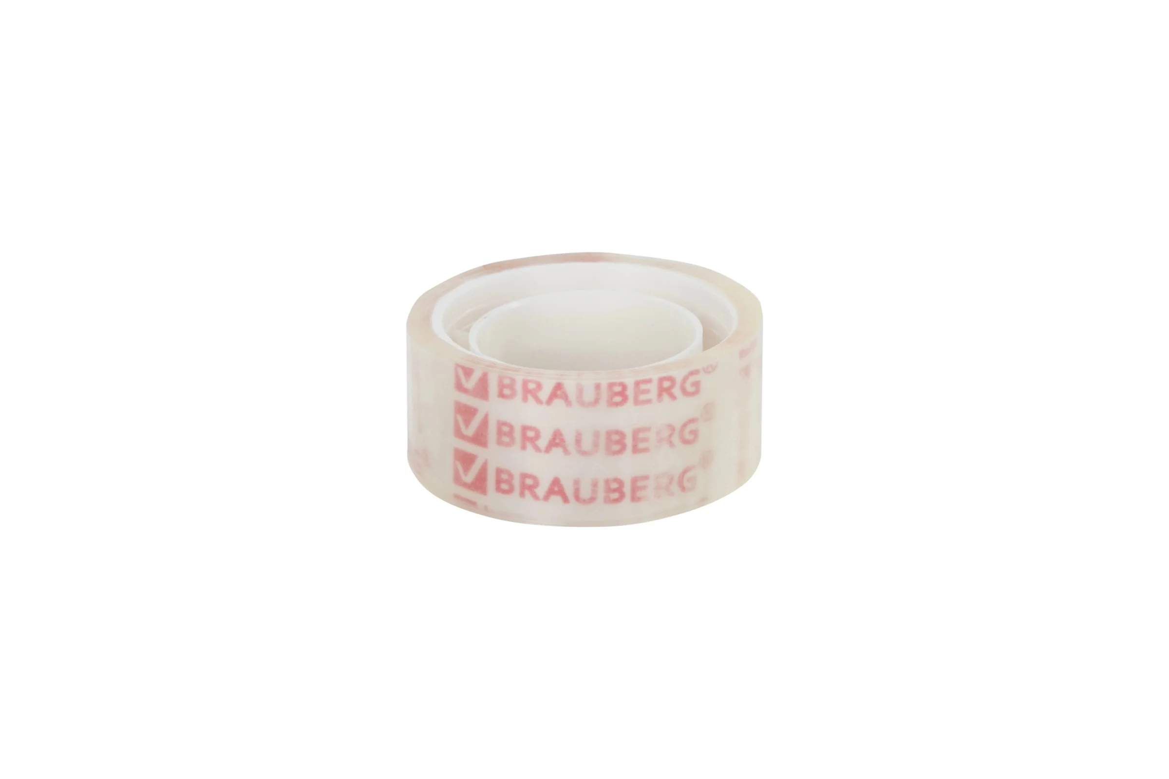 Клейкие ленты BRAUBERG 19 мм х 10 м, канцелярские, комплект 12 шт., прозрачные 223124