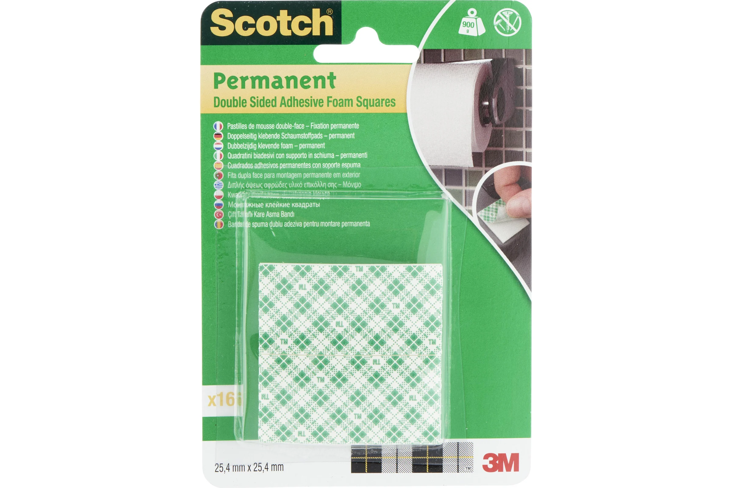 Монтажные двусторонние клейкие квадраты 3М Scotch 16 шт. 7100104812