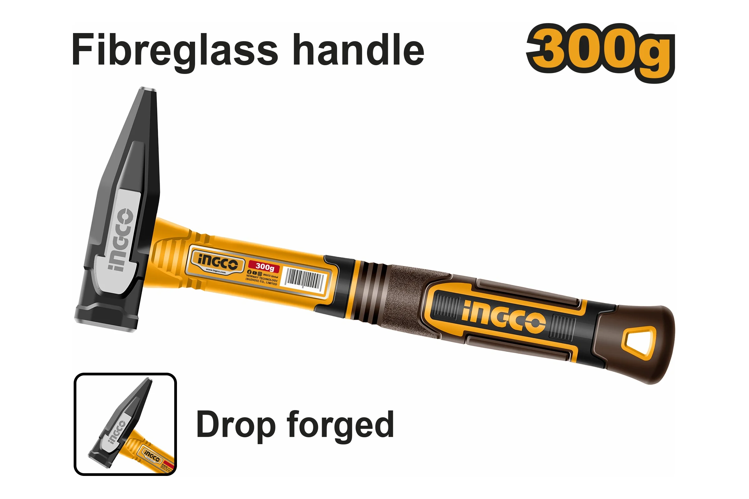 Молоток слесарный INGCO 300 гр. SUPER HMH82300