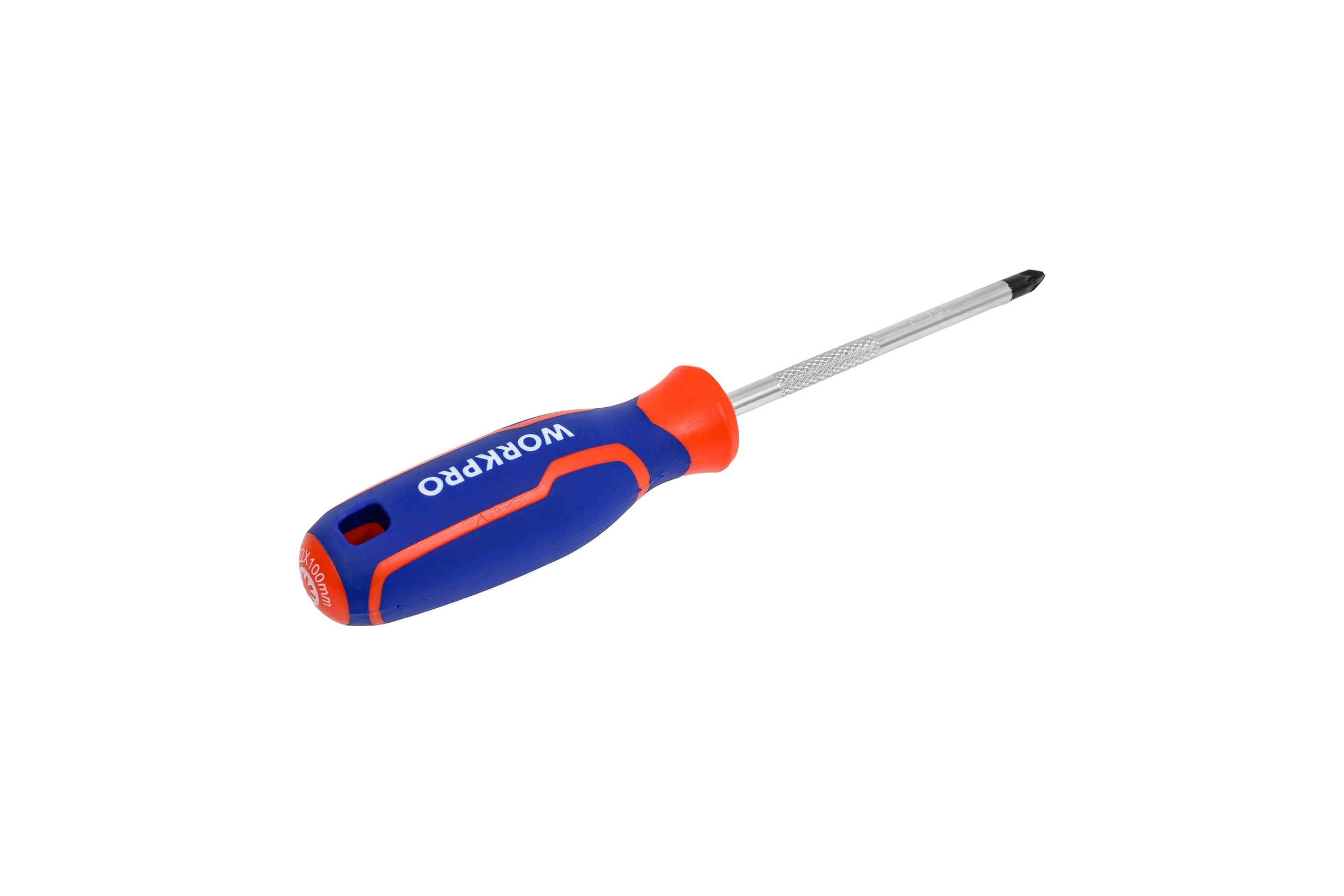 Отвертка с магнитным наконечником WORKPRO PZ2x100мм CR-V WP221037
