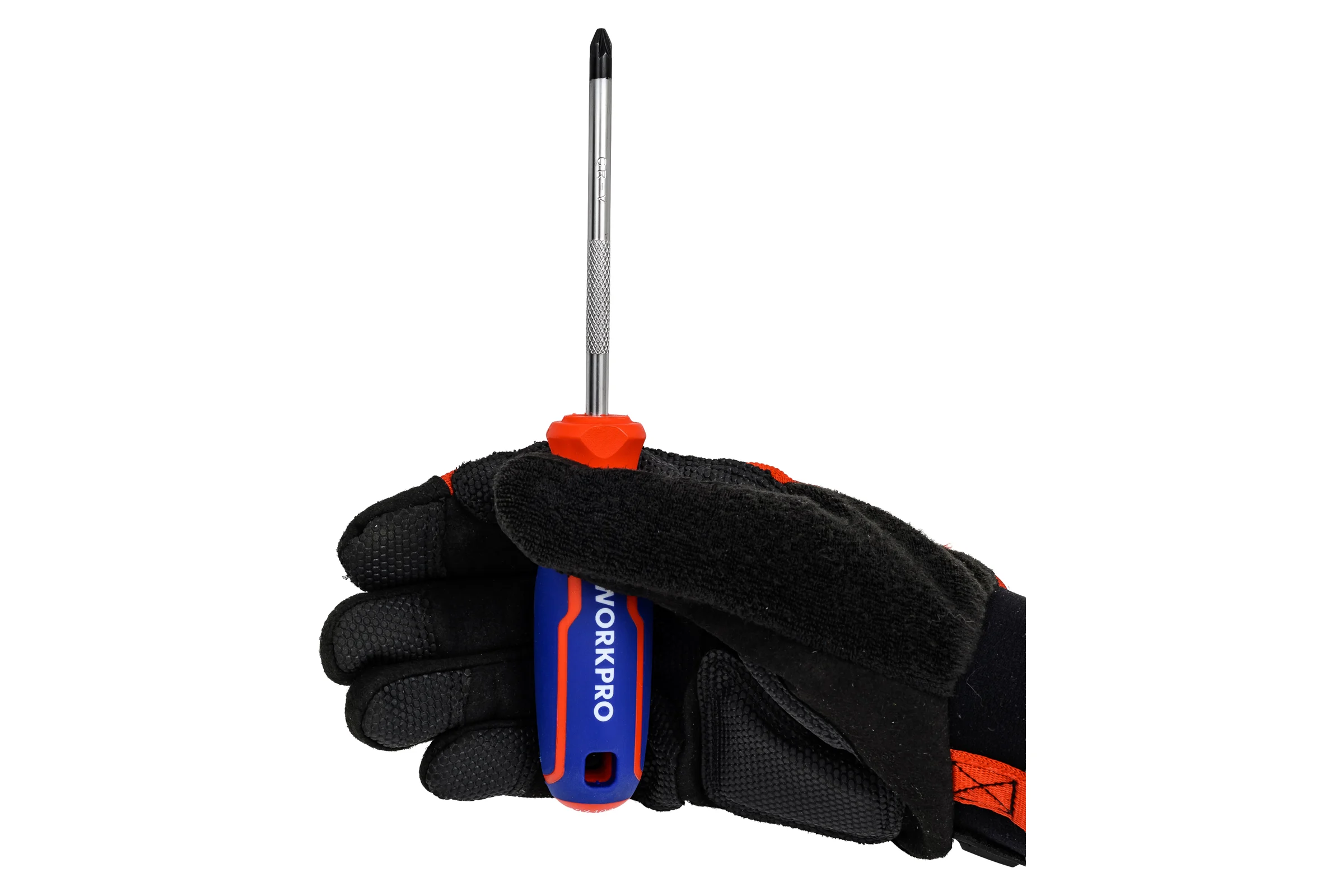 Отвертка с магнитным наконечником WORKPRO PZ2x100мм CR-V WP221037