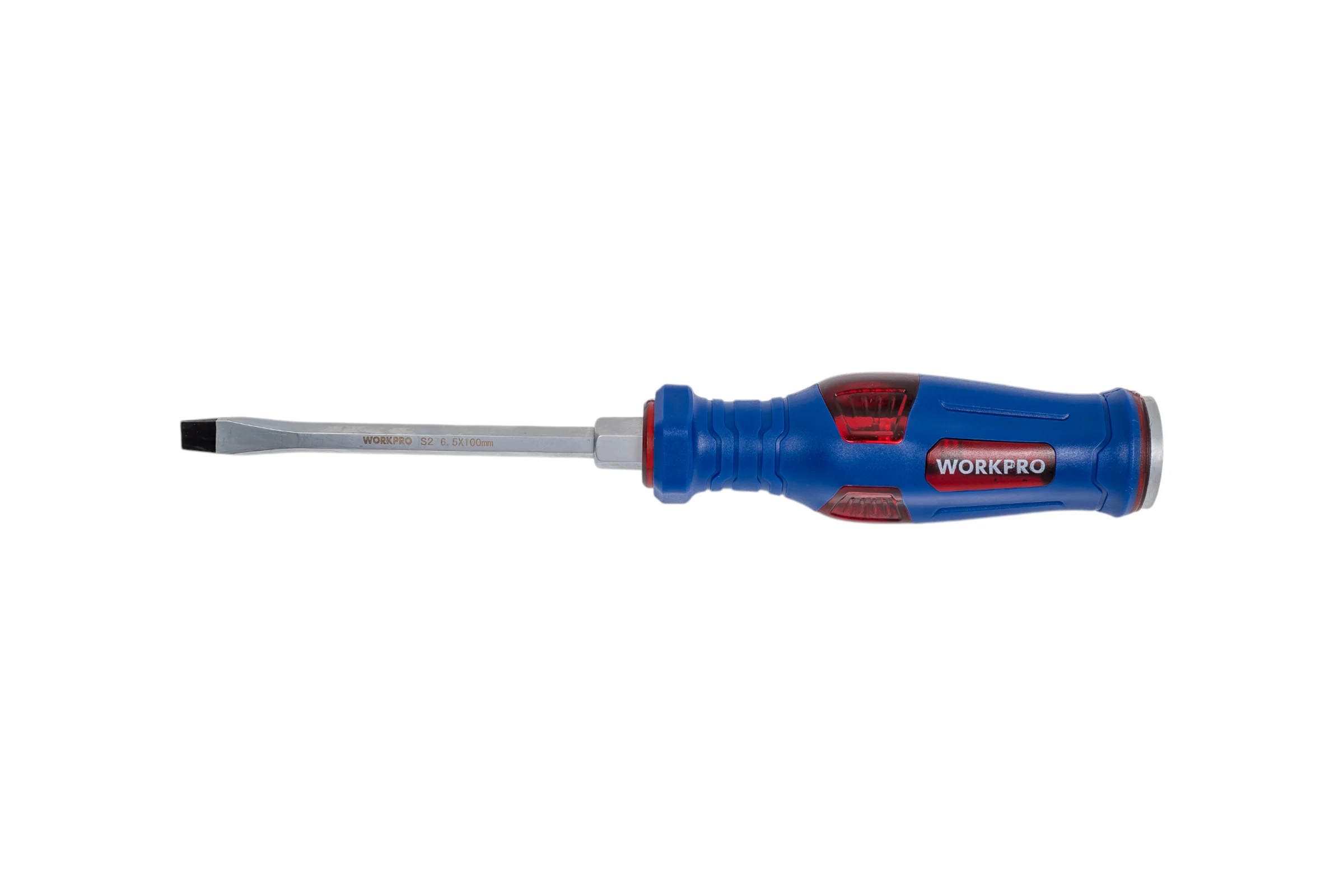 Отвертка ударная шлицевая WORKPRO SL6.5x100mm WP221202