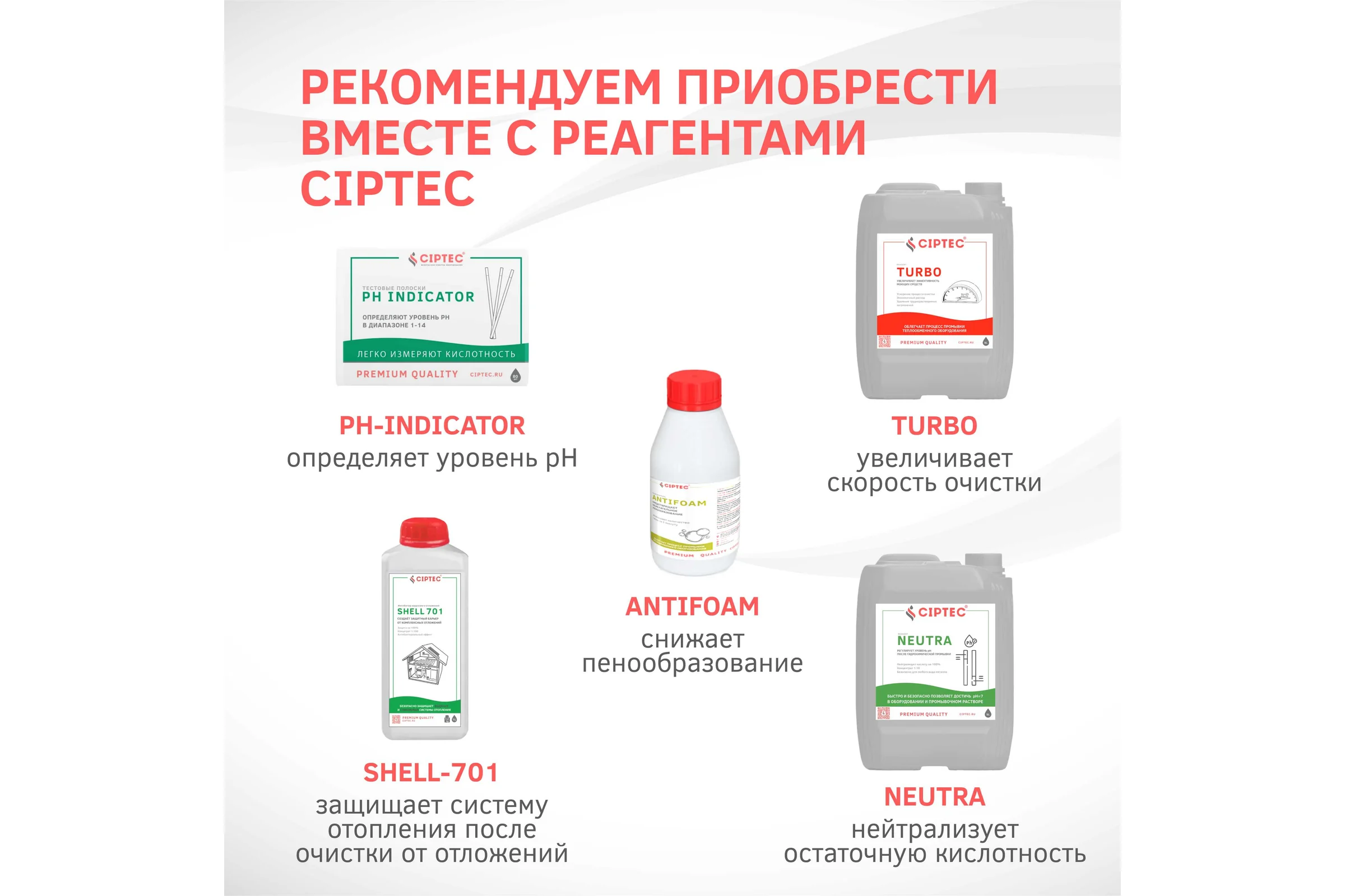 Средство CIPTEC ORGANIC для промывки оборудования от органических отложений, жира и масла, 10 л. (13 кг.) ciptecorganic10