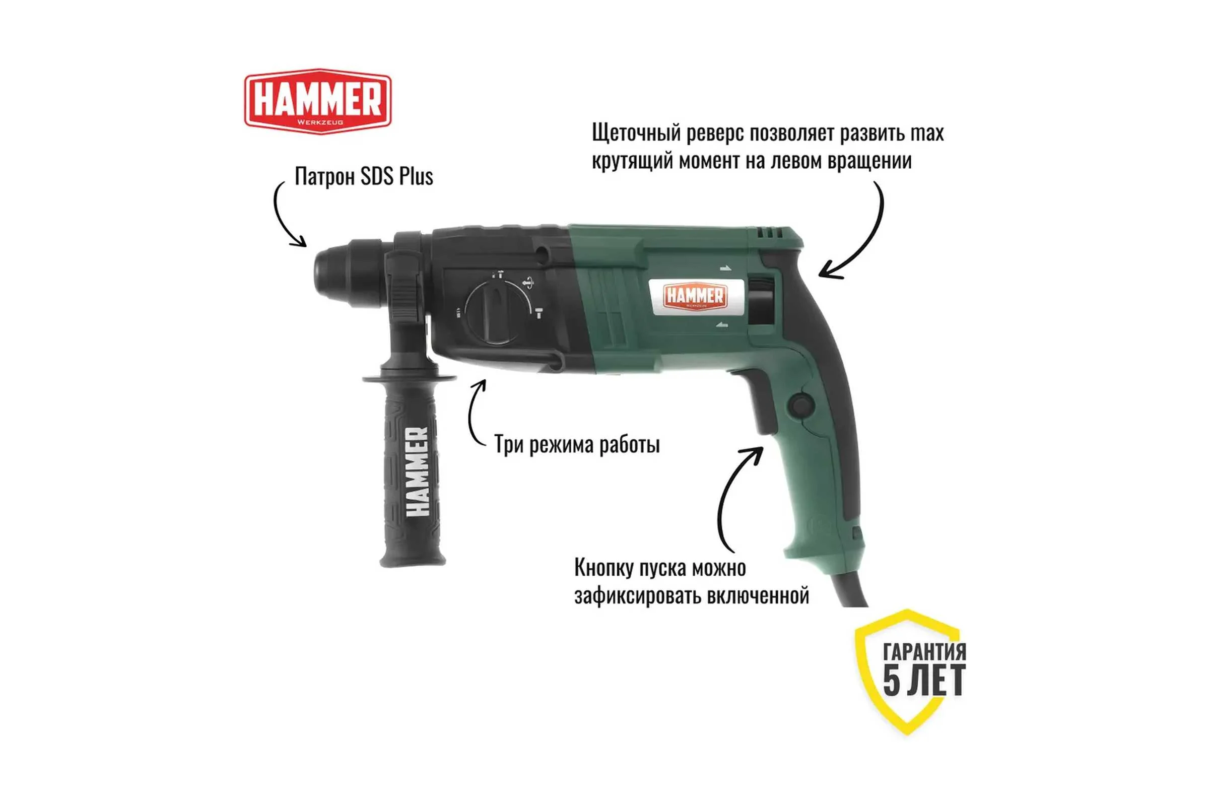 Перфоратор HAMMER Flex PRT650D 680319