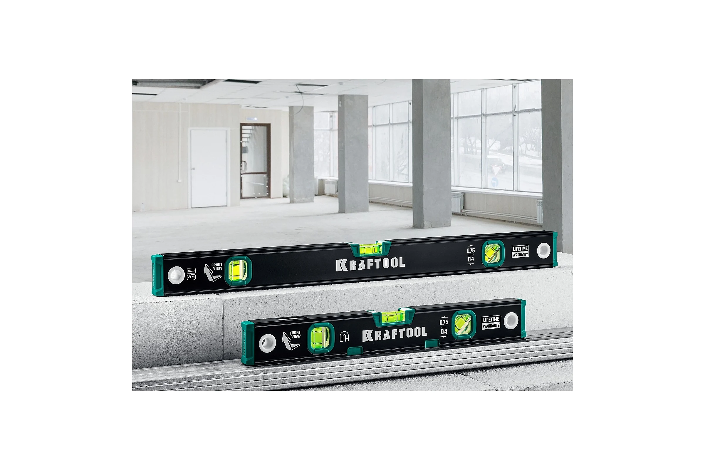 Уровень KRAFTOOL с зеркальным глазком, 1000 мм 34781-100