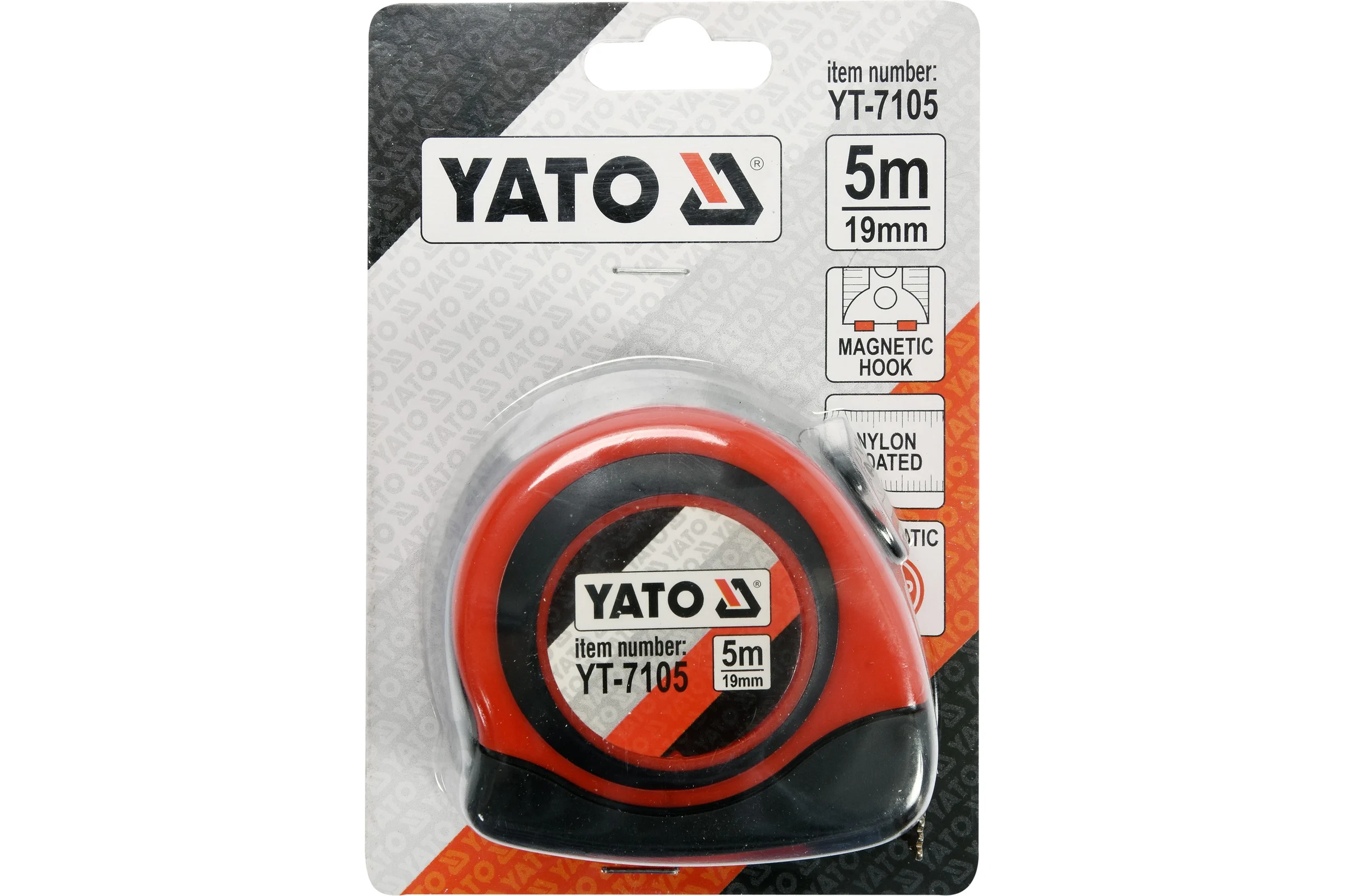 Рулетка YATO 5 метров YT-7105