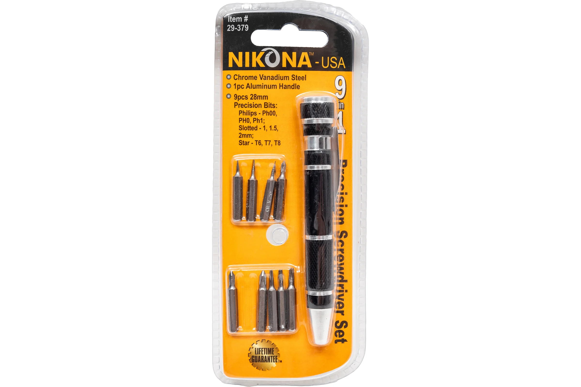 Карманная отвертка в виде ручки для точных работ NIKONA 9 в 1 29-379
