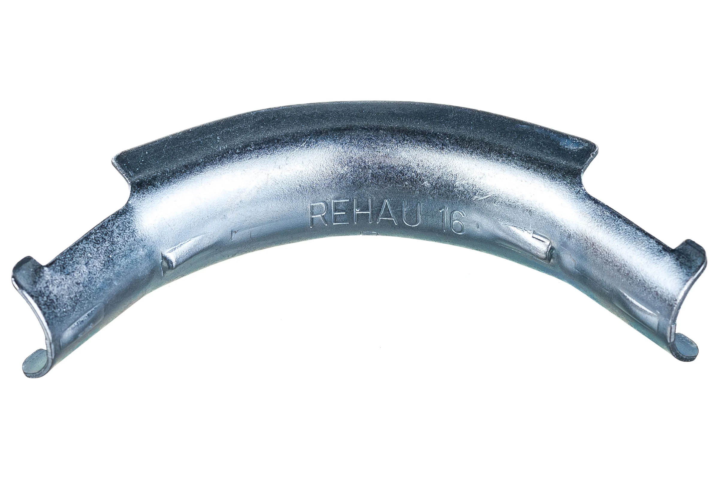 Фиксатор поворота REHAU 90 град 16 мм оцинкованная сталь, с кольцами 11388811002