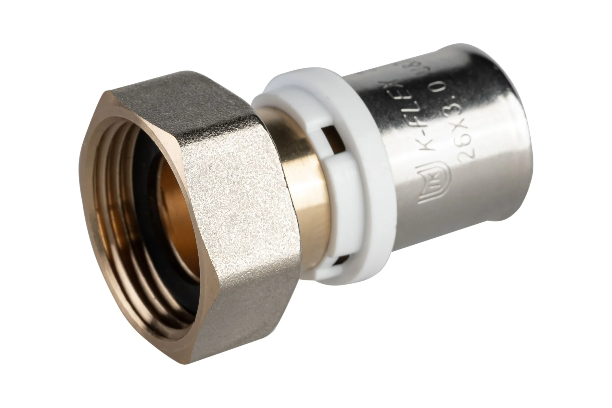 Муфта с накидной гайкой пресс-фитинг K-FLEX SOLID 16x1/2" 86MLAE1A010500C