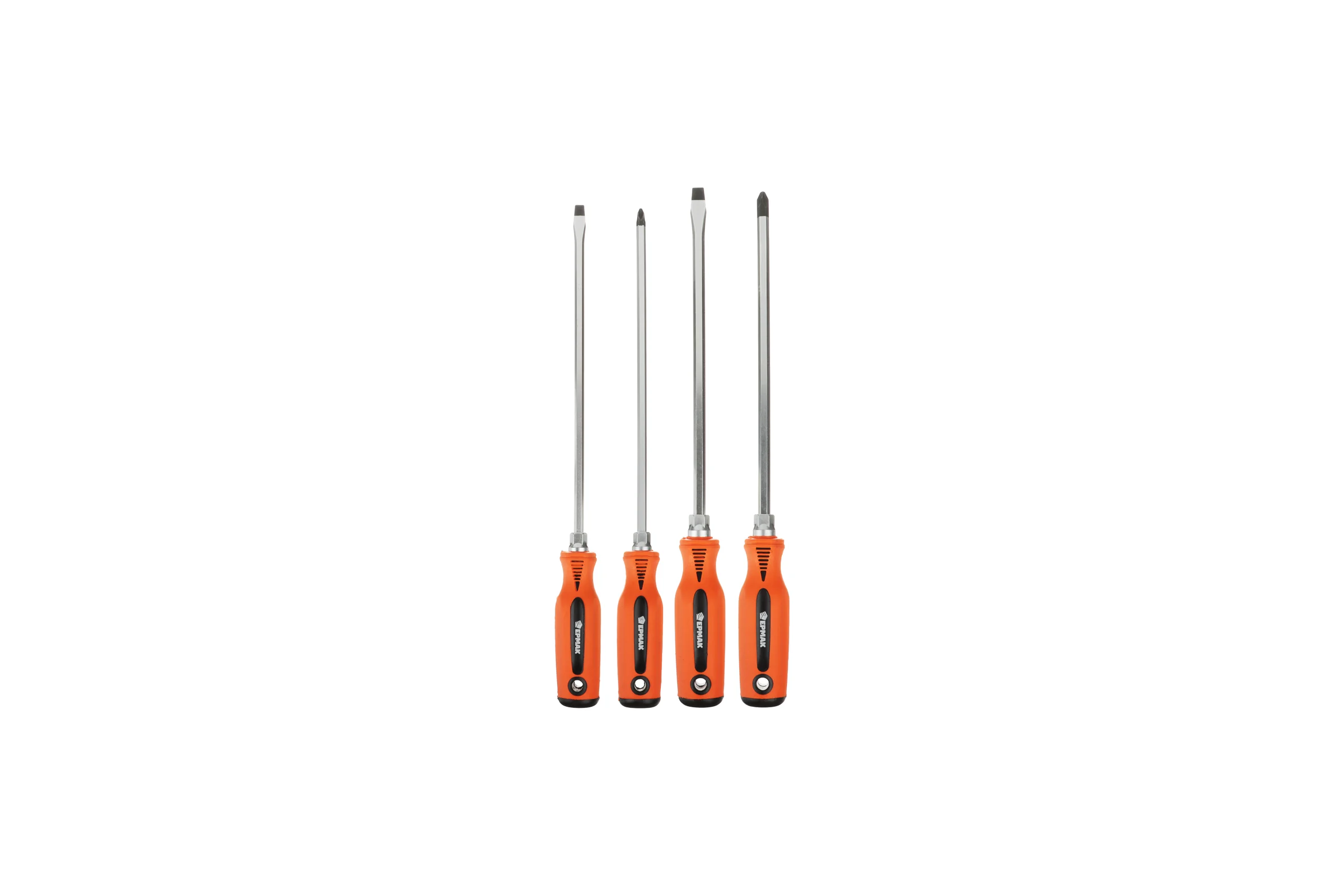 Набор усиленных отверток ЕРМАК 4шт SL 6*250; 8*250/ PH2*250;PH3*250 651-233