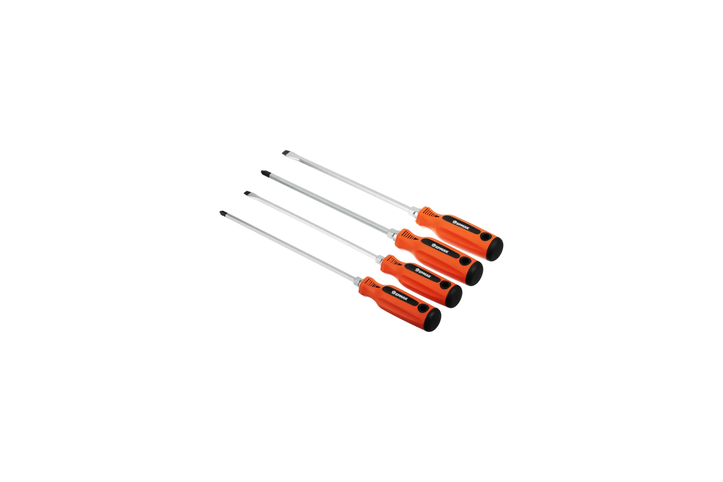 Набор усиленных отверток ЕРМАК 4шт SL 6*250; 8*250/ PH2*250;PH3*250 651-233