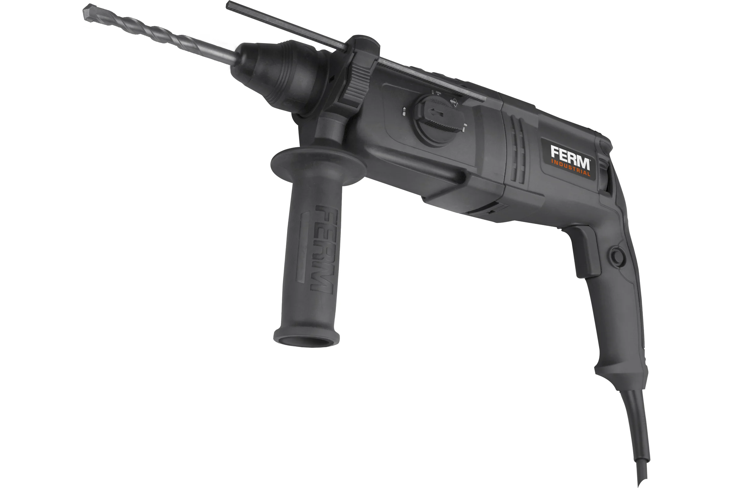Перфоратор FERM IND SDS-plus 800 W, сила удара - 2.7 Дж, число ударов в мин - 0-5500 HDM1038P