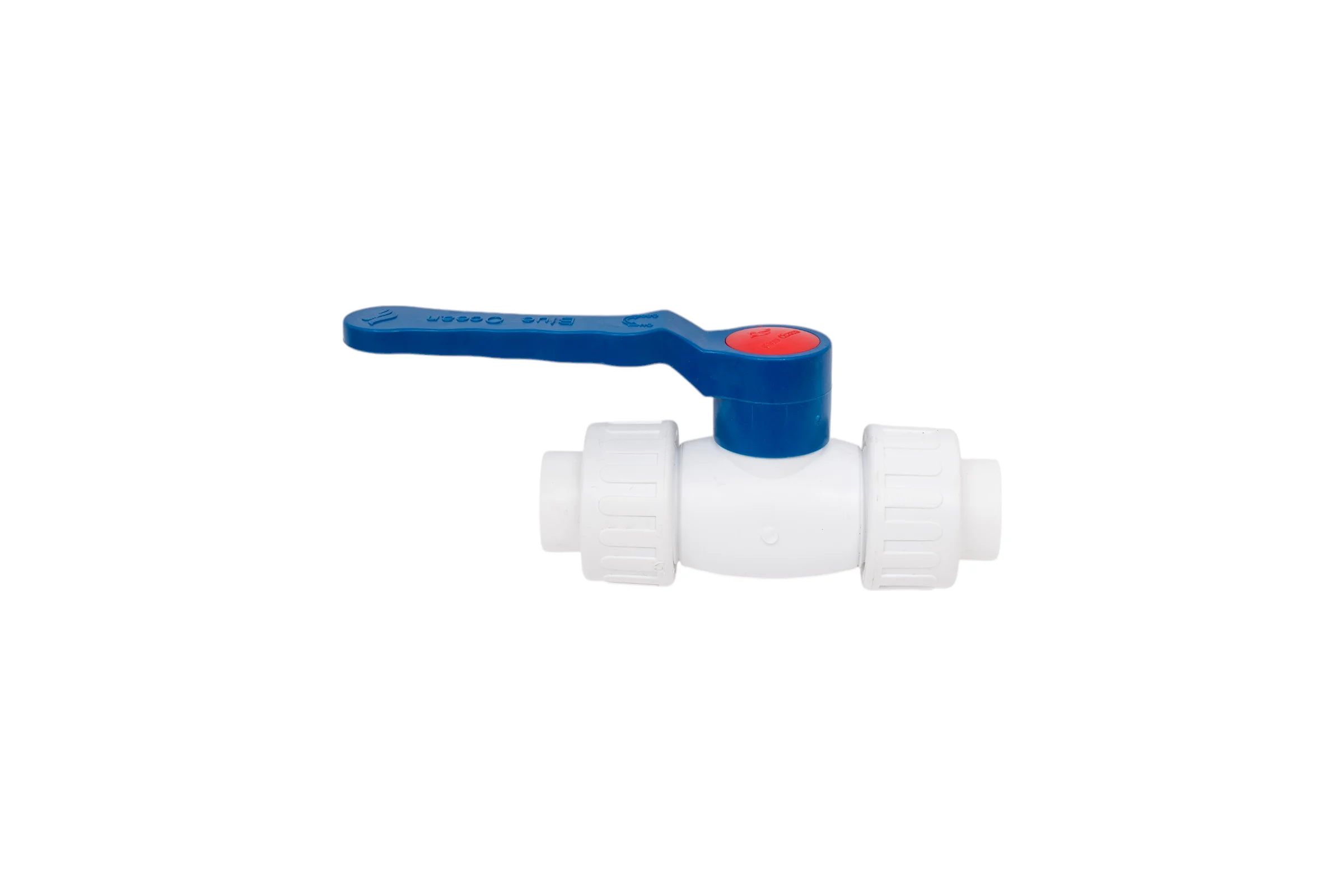 Кран шаровой Blue Ocean полипропиленовый (шар ABS) с 2 сгонами ХВС - 20 PPRF/BVUA-CW/PPR(W)-20