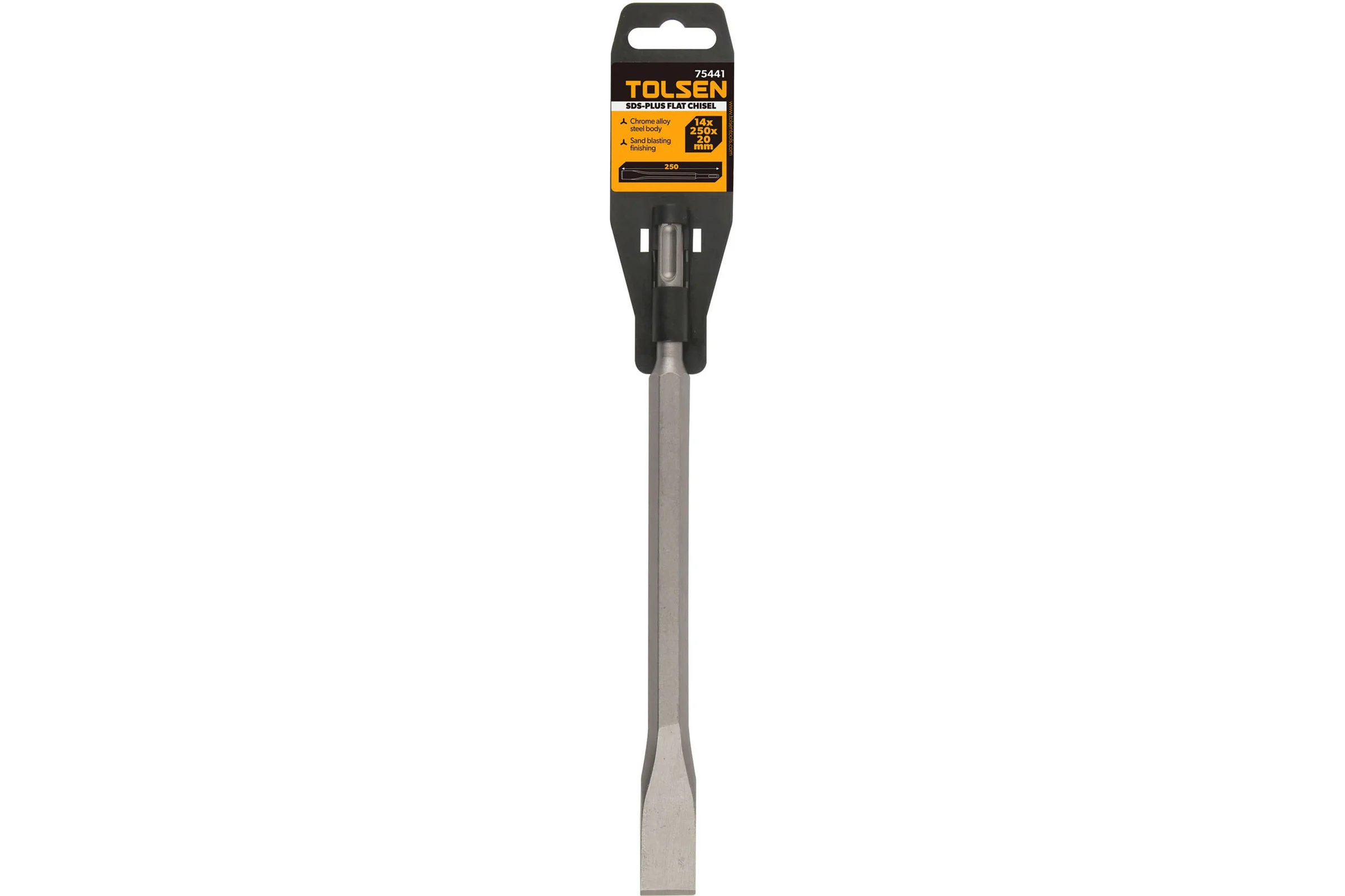 Зубило SDS Plus, 14x250x20 мм TOLSEN 75441