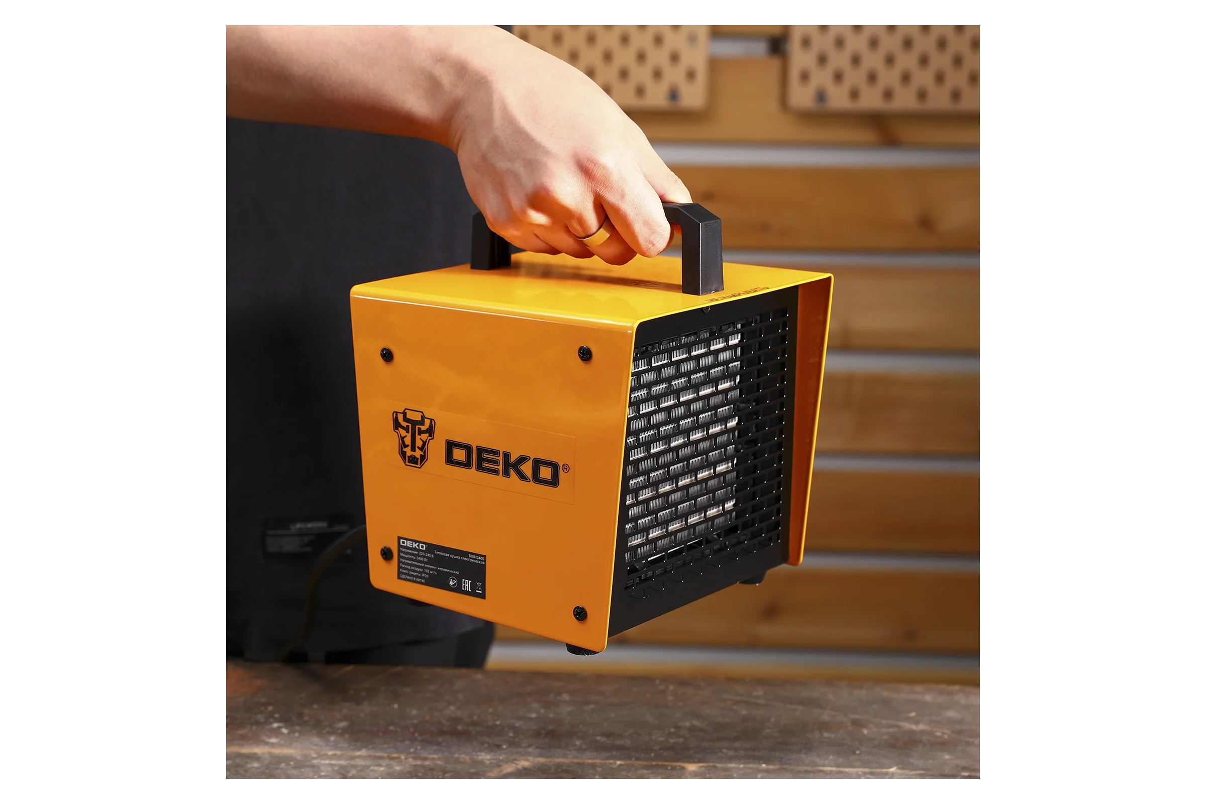 Тепловая пушка электрическая DEKO DKIH3400, 3400Вт 080-1013