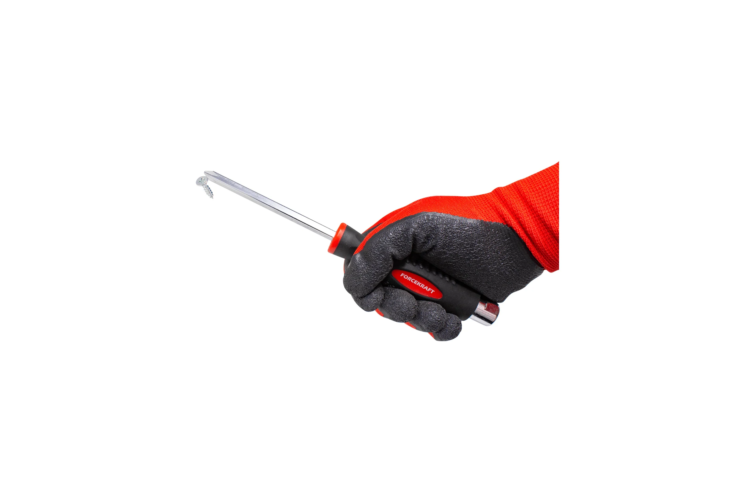 Набор отверток FORCEKRAFT силовые, магнитные, Profi, S2, 10пр. в лотке FK-2108(28201)
