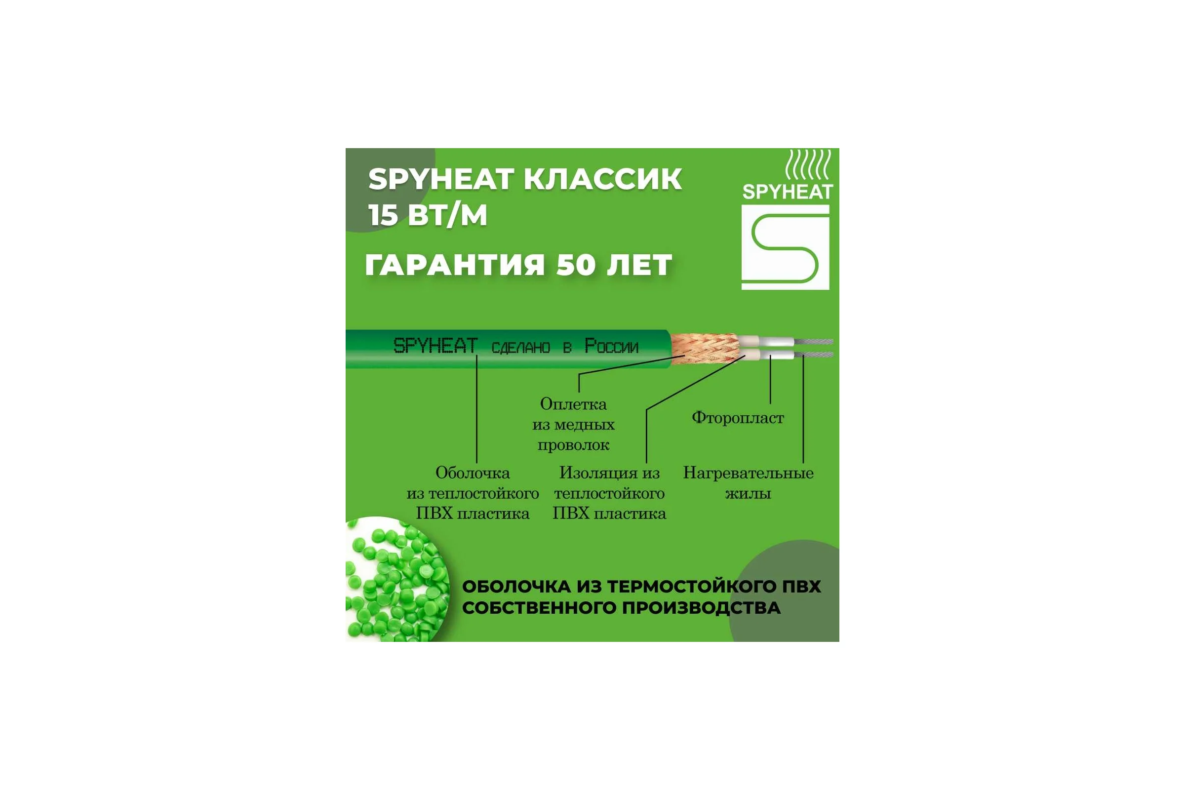 Теплый пол SPYHEAT SHD-15-750 без термостата
