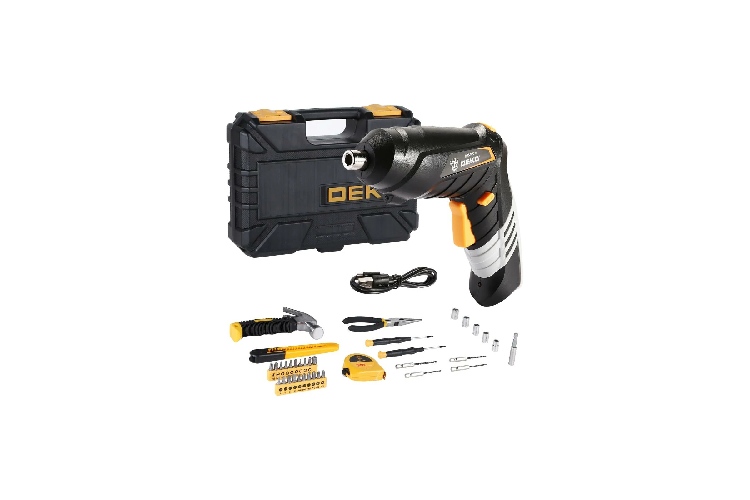 Аккумуляторная отвертка DEKO DKS4FU-Li 063-4152