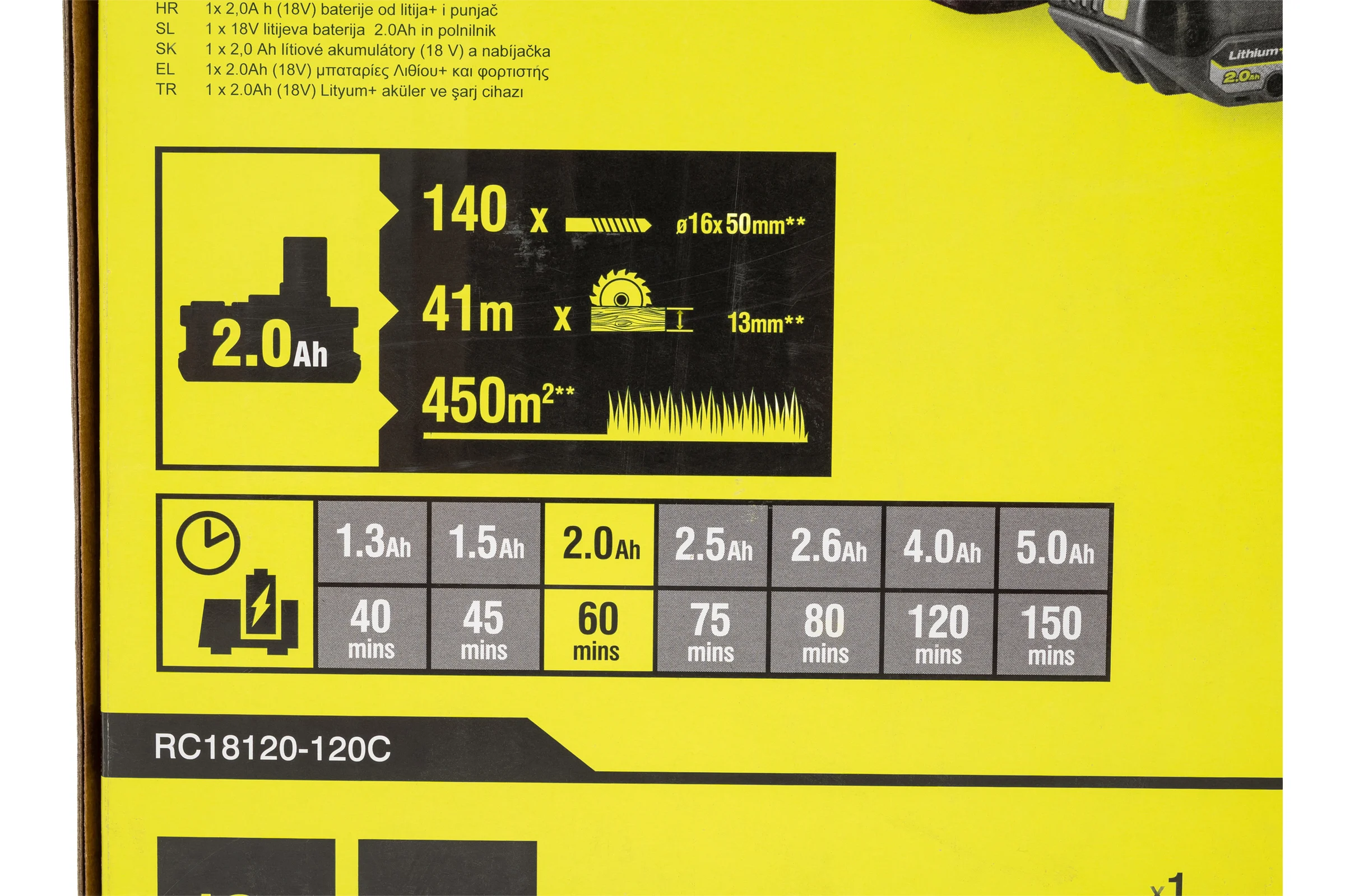 Набор Ryobi RB1820C + RC18-120 RC18120-120C 5133005090