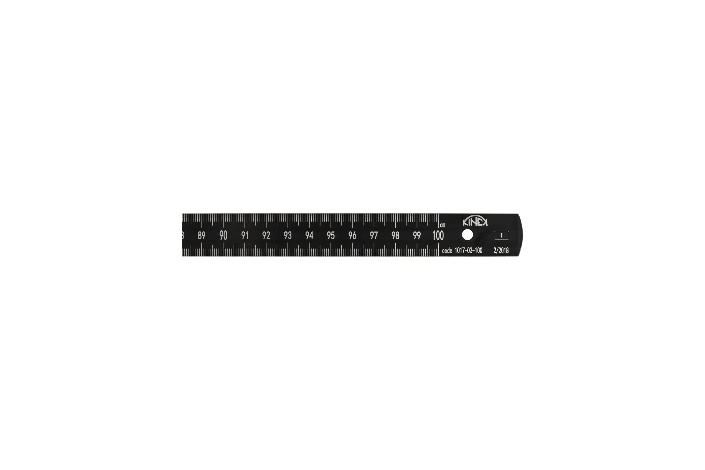 Стальная линейка Kinex (K-MET) 500х15х0.5мм, BlackCoat, Класс 1 1017-02-050