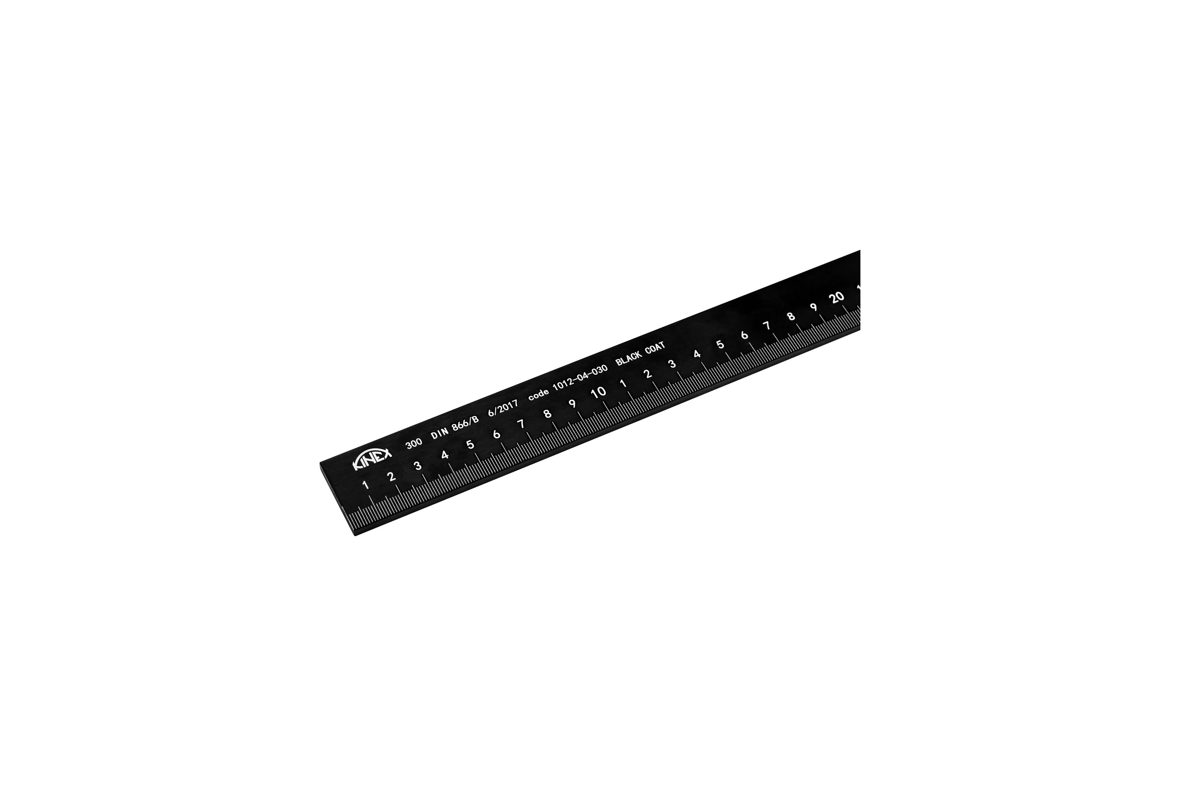 Утолщенная линейка Kinex (K-MET) 500х32х5мм DIN866/B BlackCoat 1012-04-050