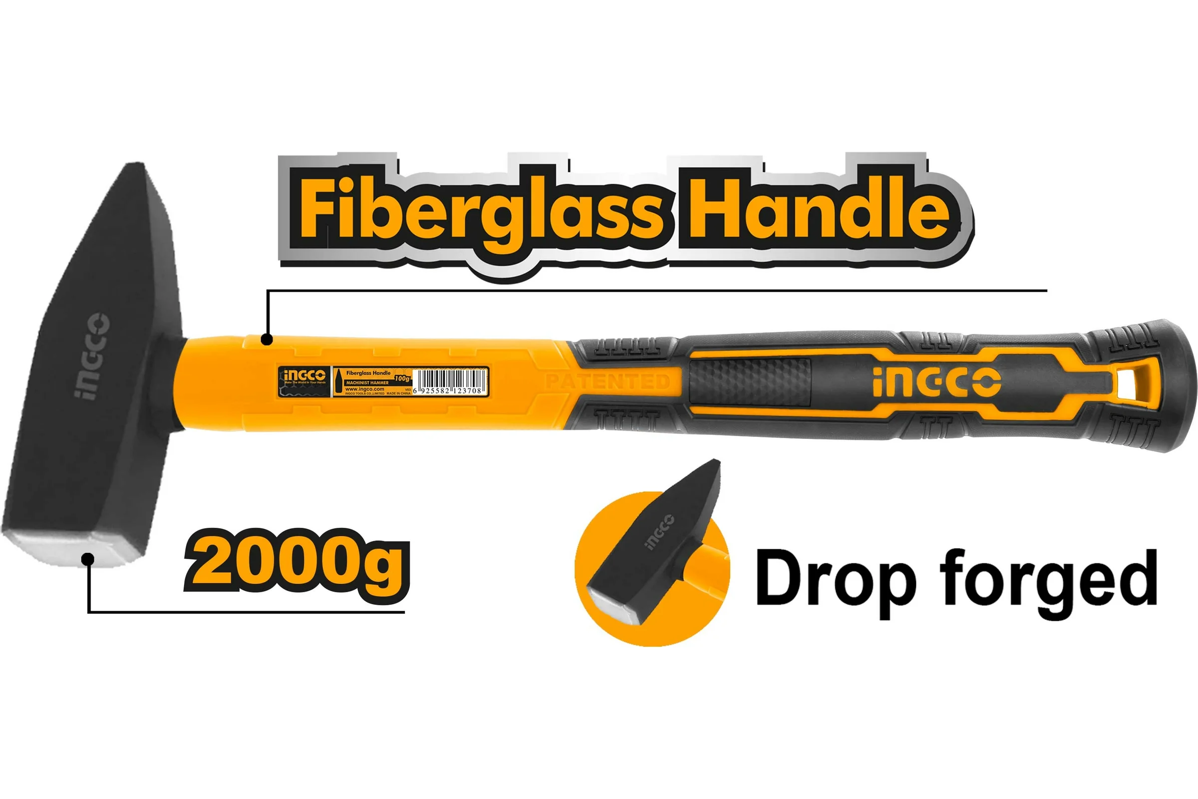 Слесарный молоток INGCO 2000 гр. HMH882000