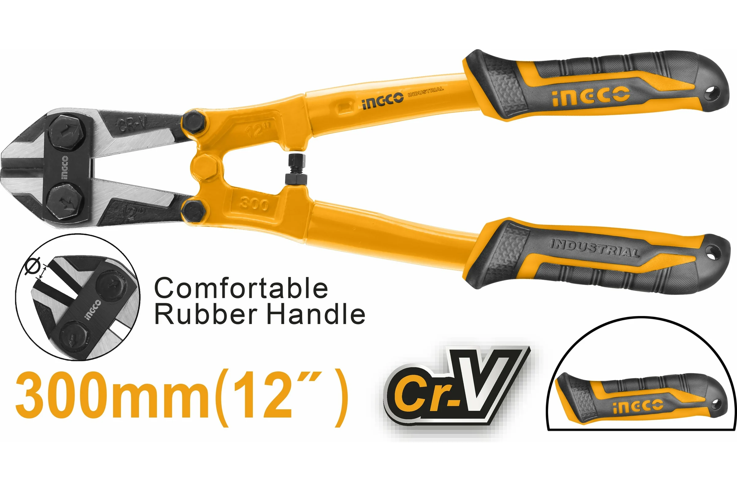 Болторез INGCO 300мм, 0-5мм INDUSTRIAL HBC0812