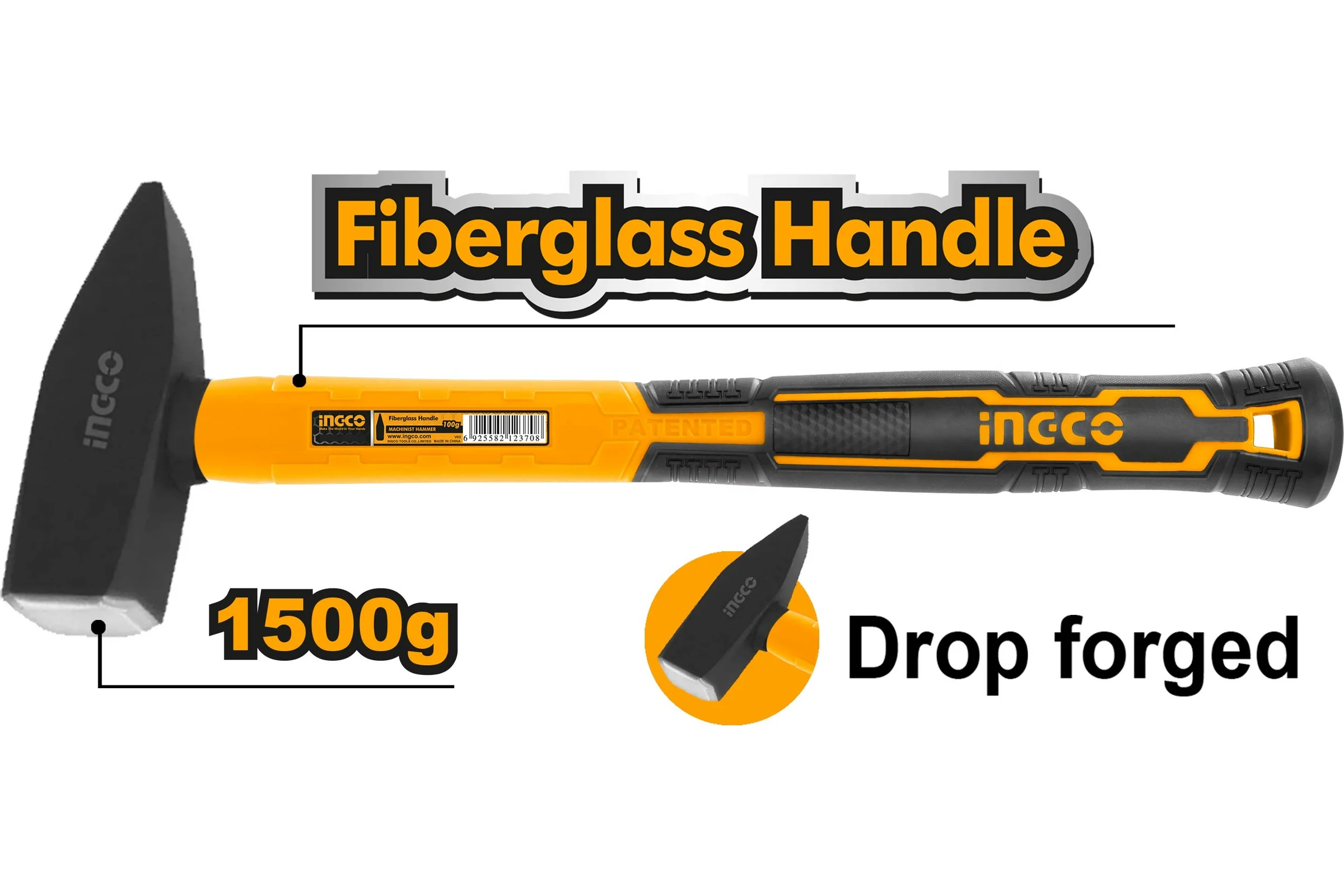 Слесарный молоток INGCO 1500 гр. HMH881500