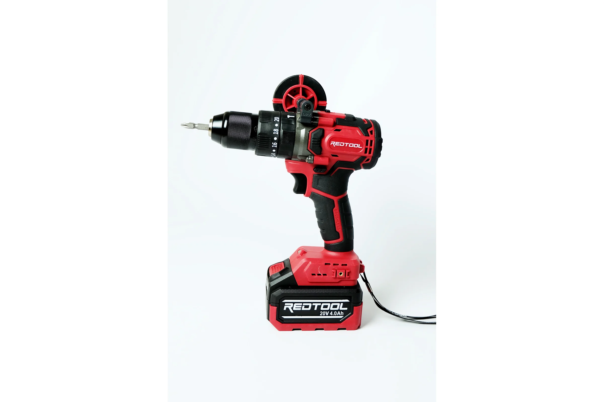 Ударная дрель с литий-ионным аккумулятором REDTOOL CS-1150SET 20В, 4000мАч, 90Нм, 2 скорости RT 1150