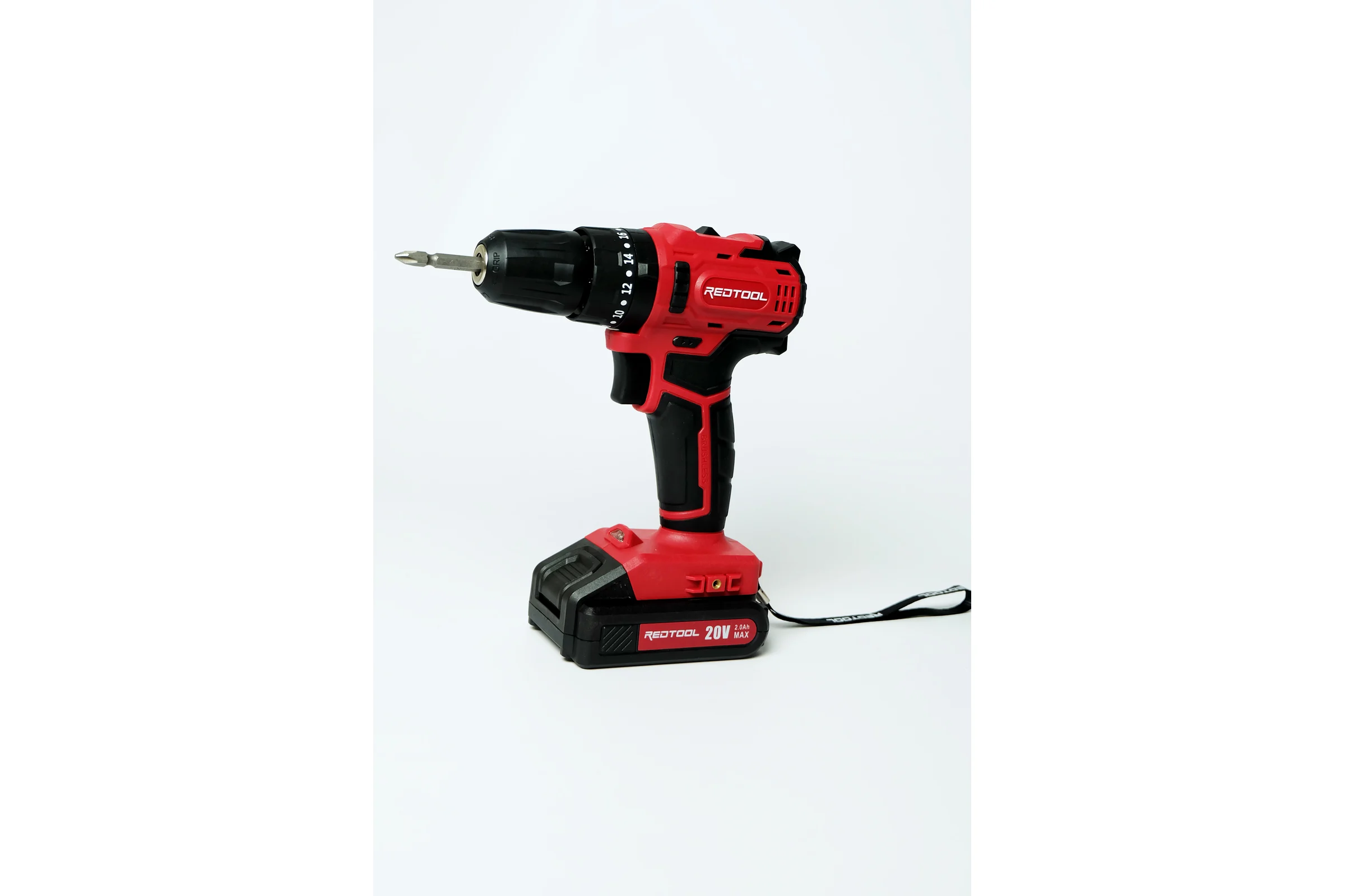 Ударная дрель с литий-ионным аккумулятором REDTOOL CS-1100SET 20В, 2000мАч, 50Нм, 2 скорости RT 1100