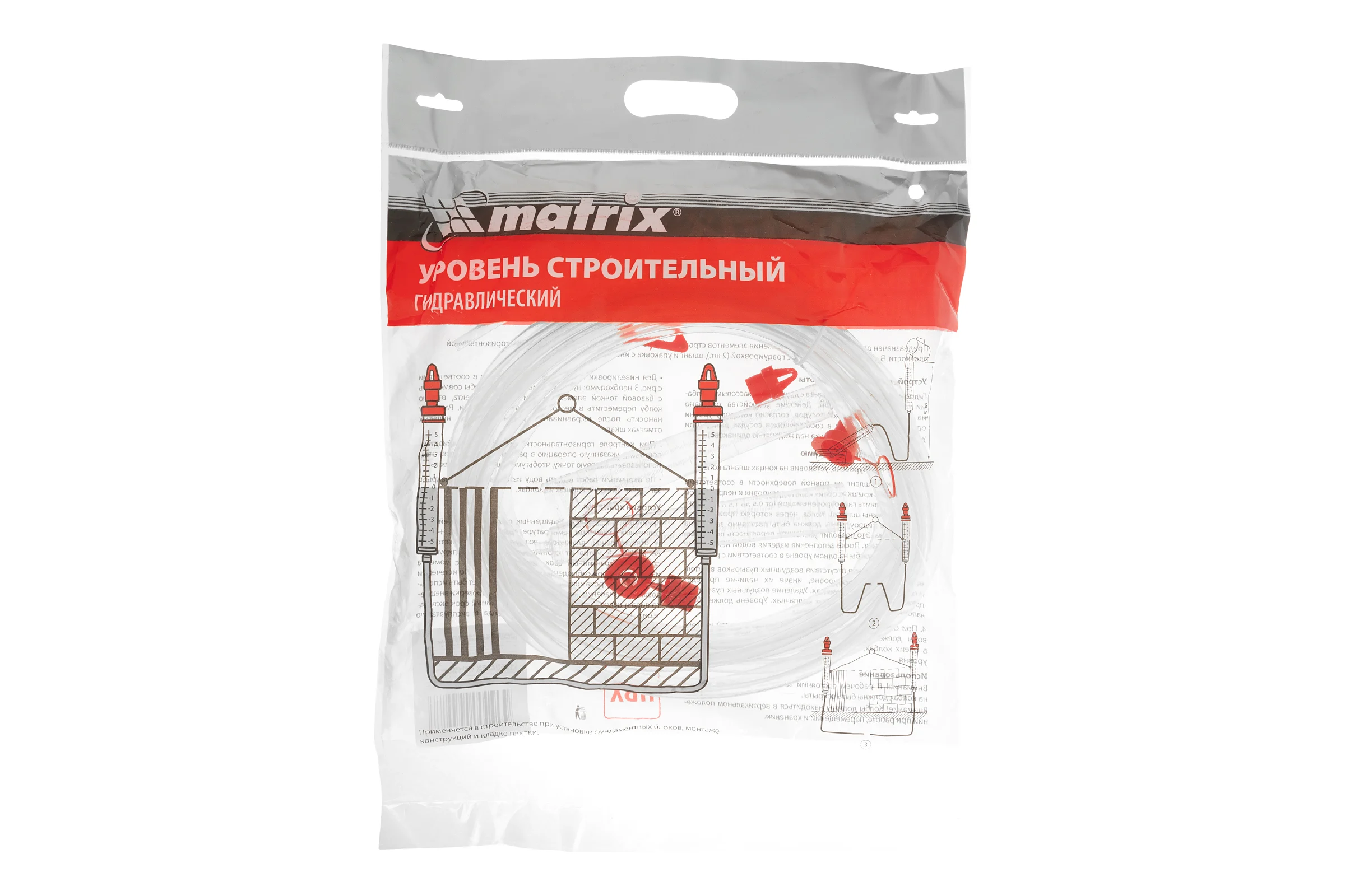 Гидроуровень MATRIX удлиненная колба, рельефная градуировка, 10 м 37092