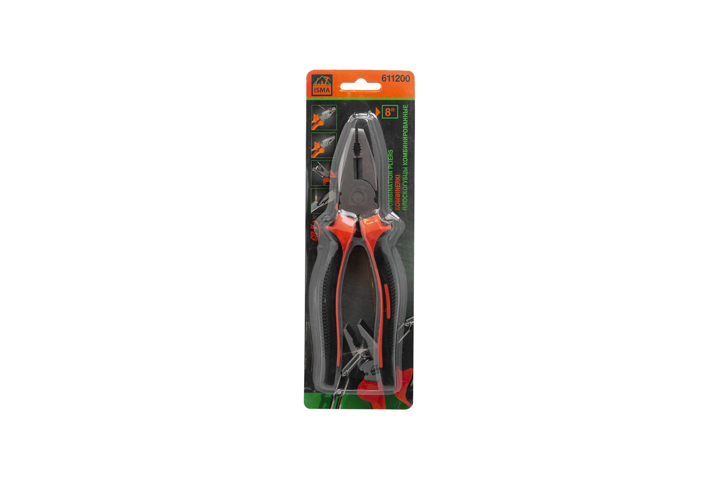 Плоскогубцы комбинированные ISMA 8" ISMA-611200(60532)