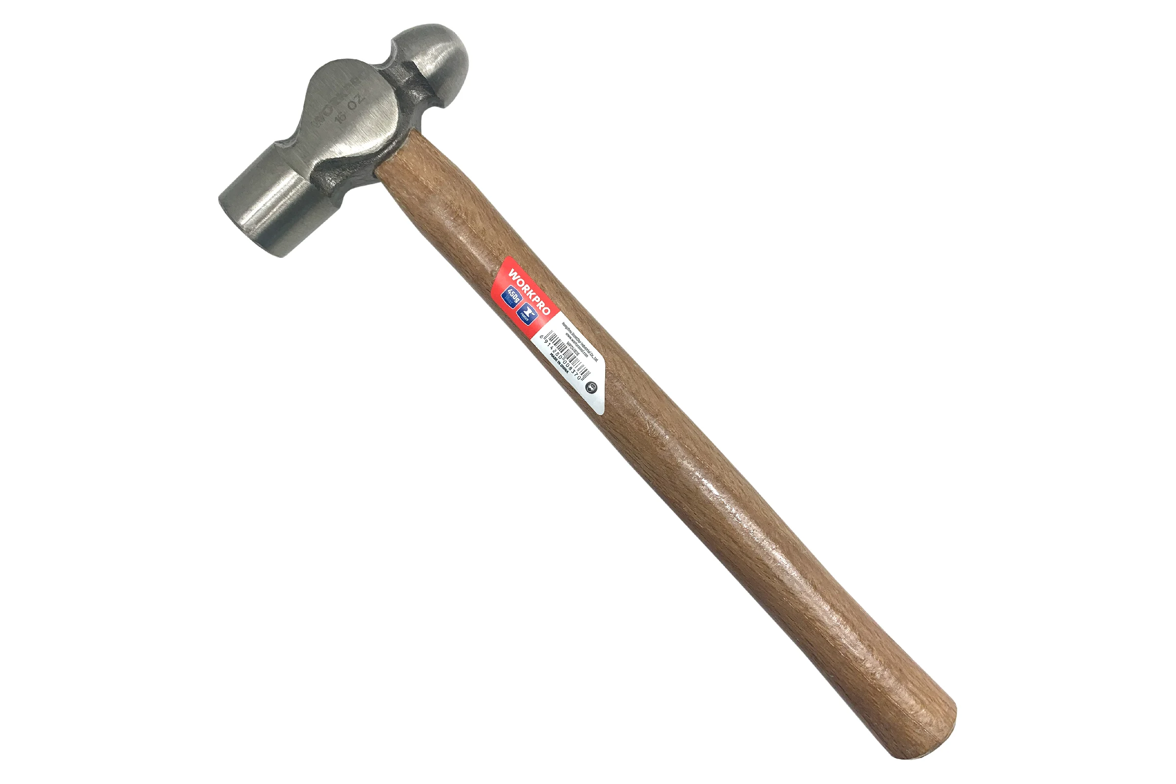 Молоток с круглым бойком WORKPRO 450 гр WP241026